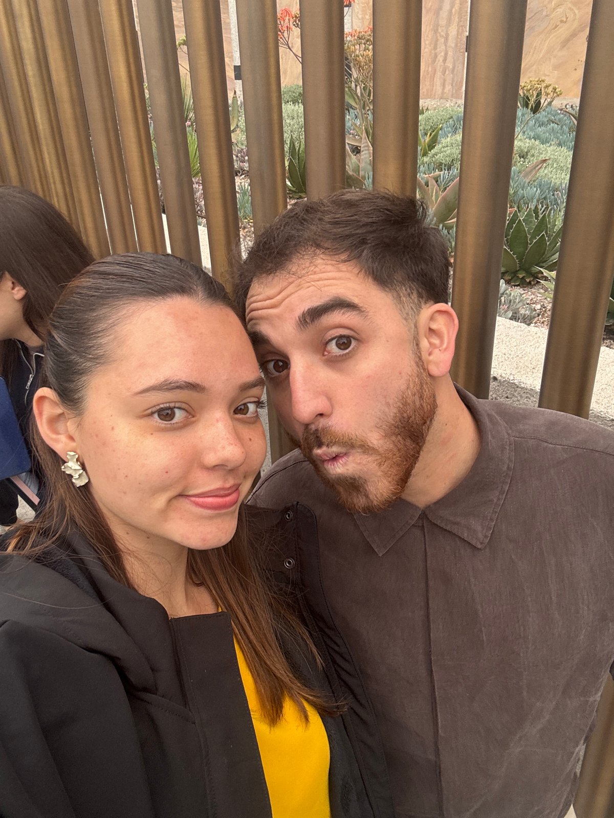 Couple captures selfie portrait in Mexico City