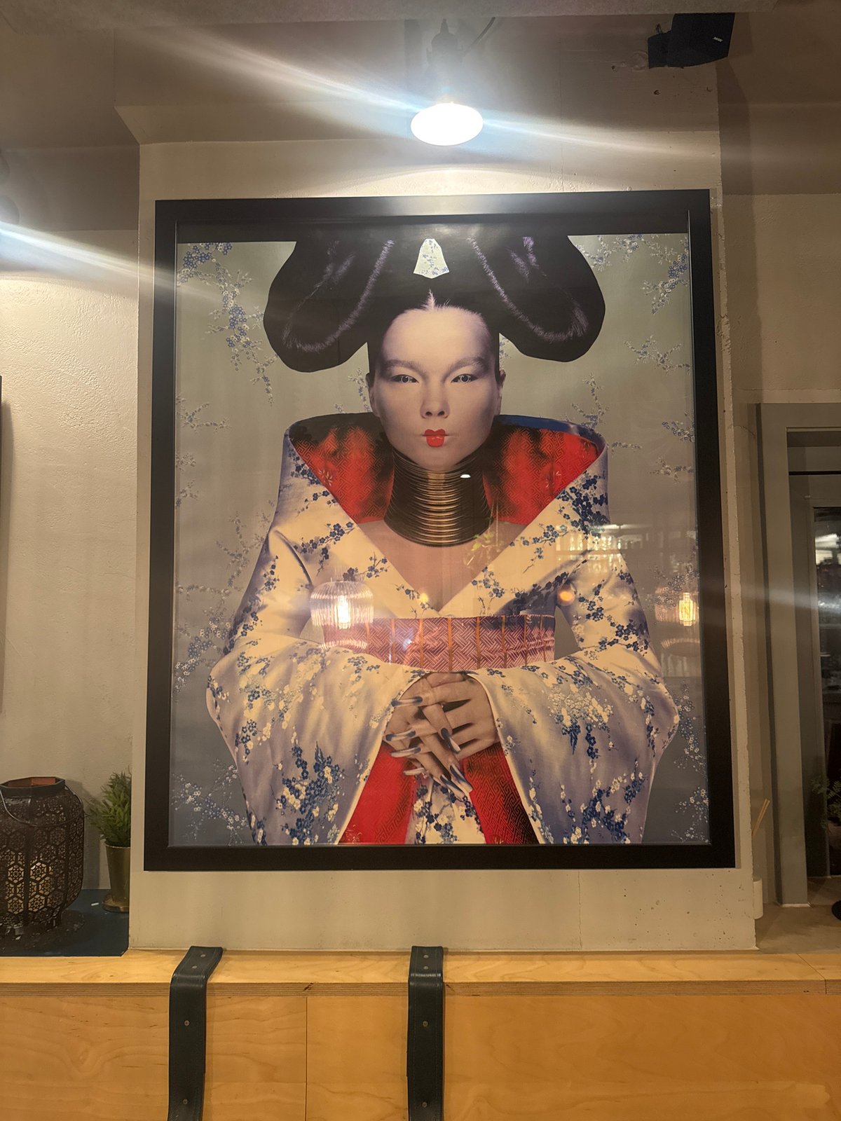 Eclectic art collection spotted on London wall