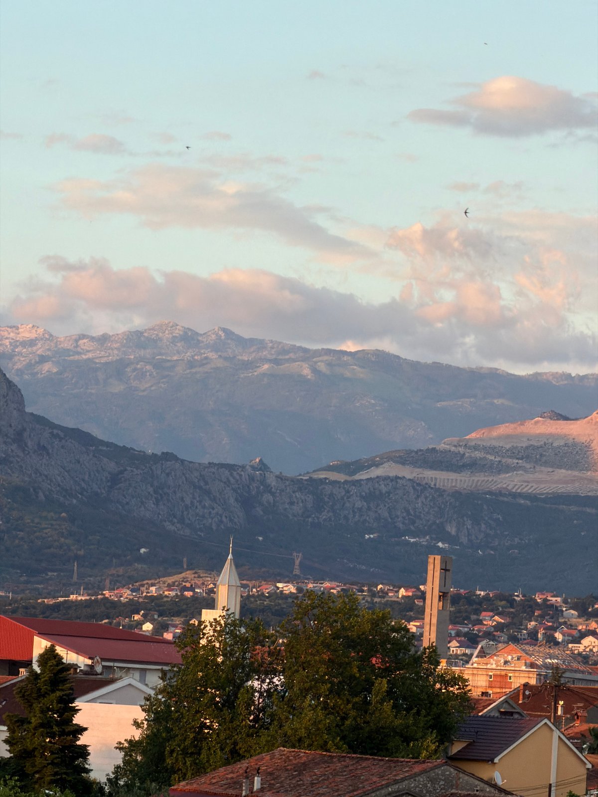 Evening at Hard Rock Cafe Podgorica, with city views