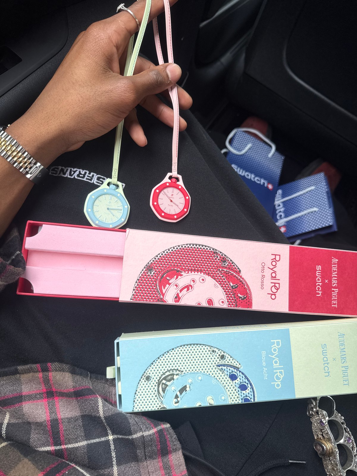 Luxury watch collaboration spotted in London packaging