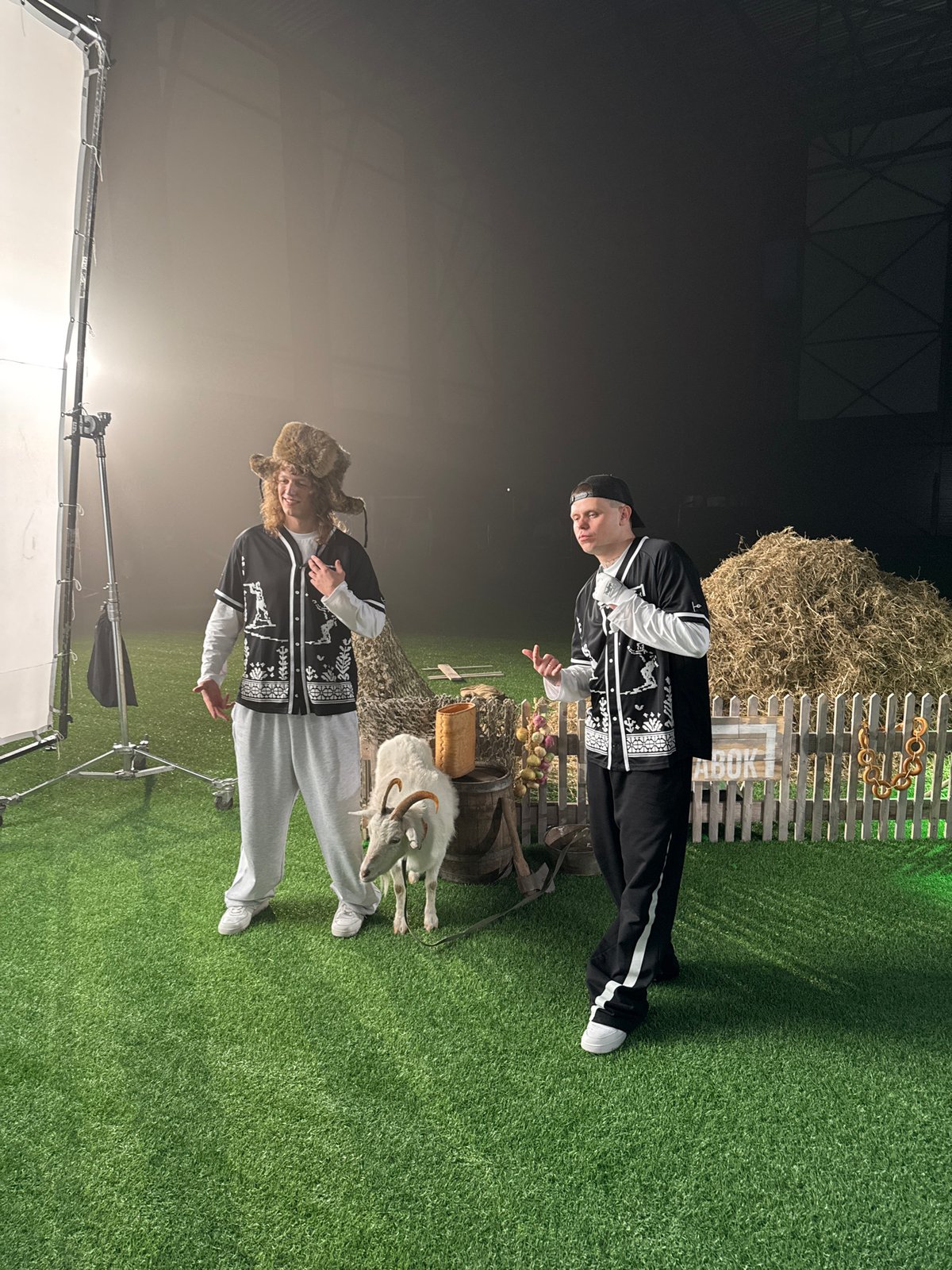Film production featuring traditional Russian costumes filmed in Balashikha