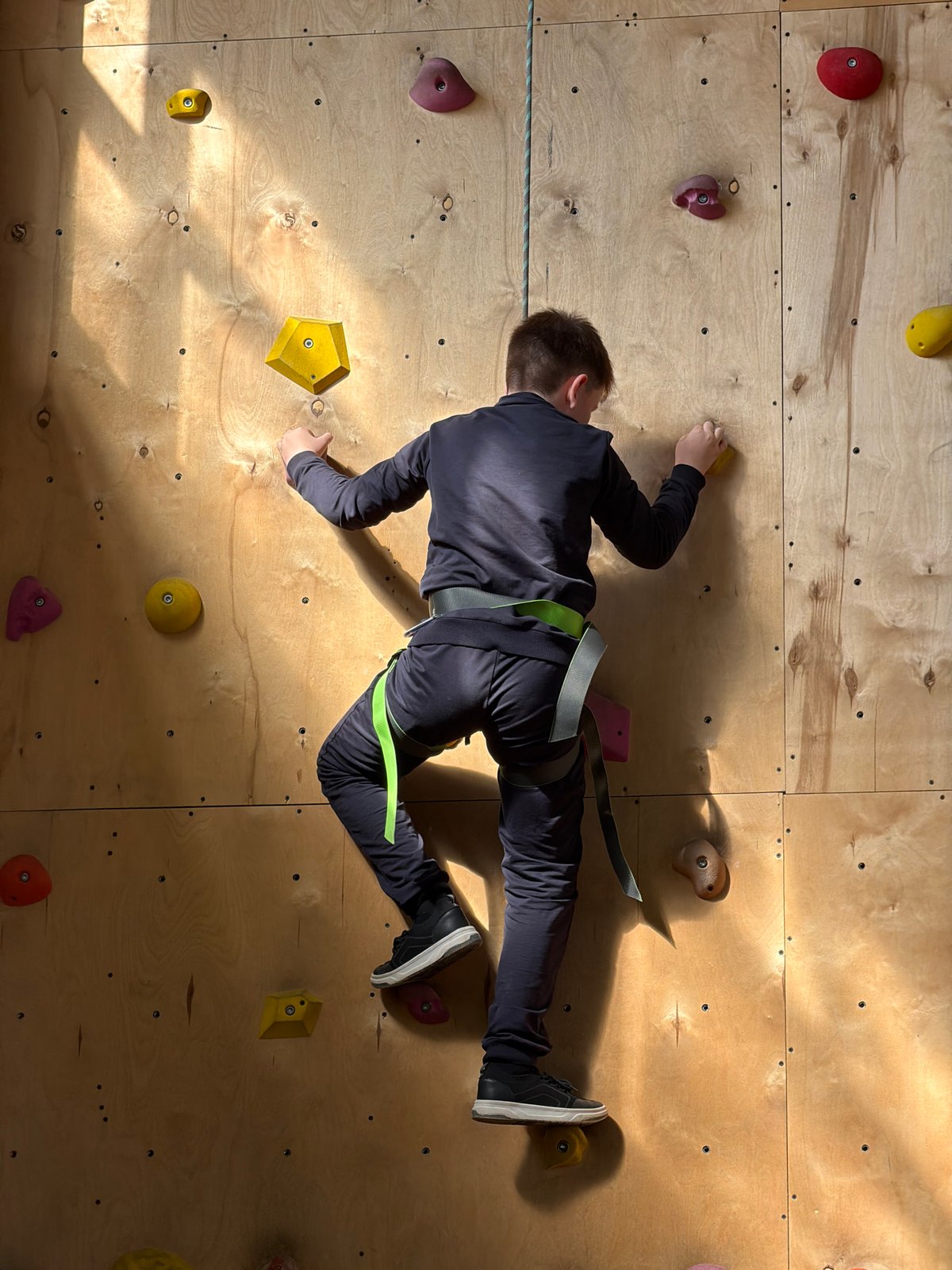 Children enjoy indoor rock climbing session in Izhevsk