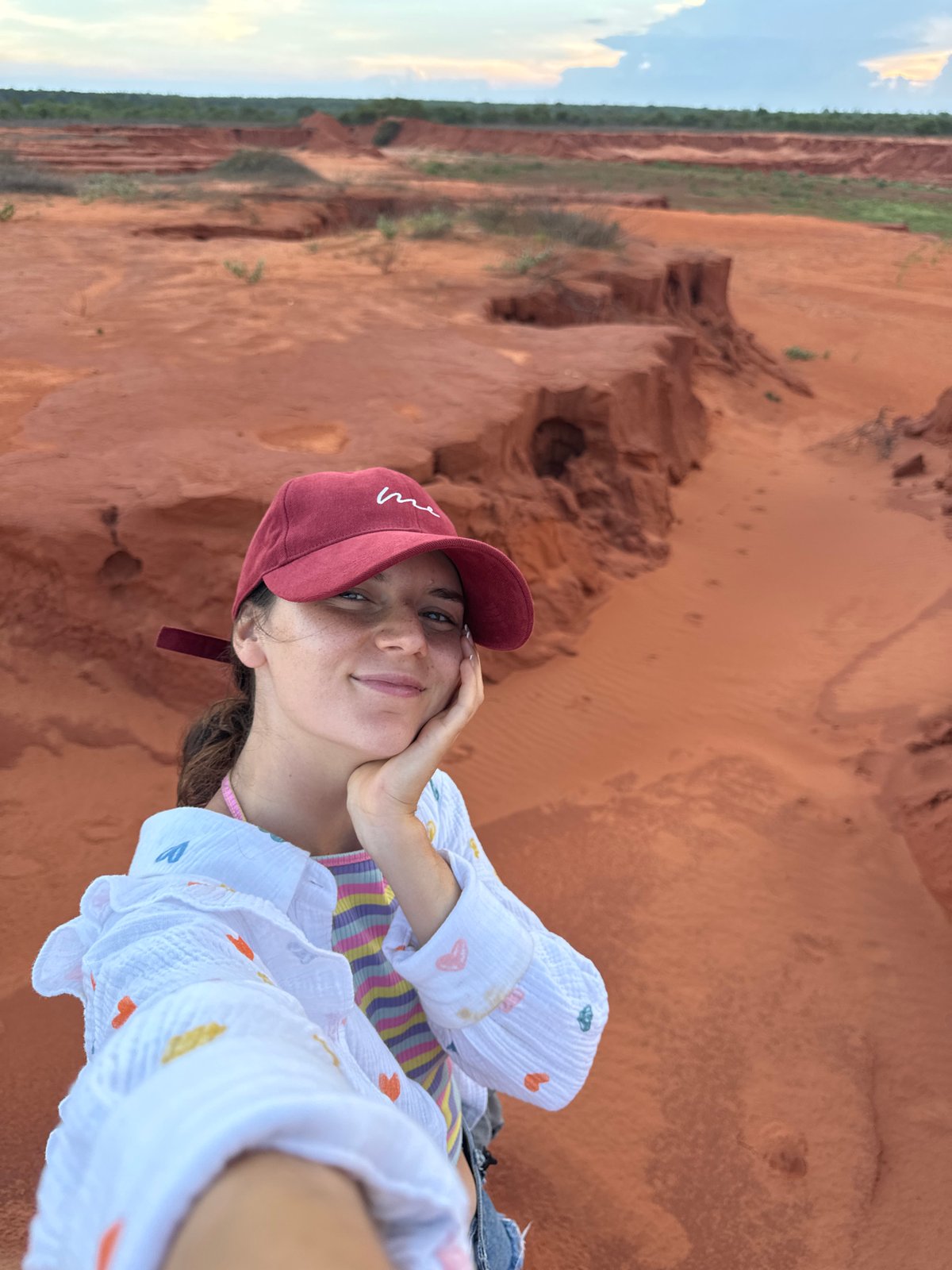 Morning at Mui Ne's red sand dunes with a group