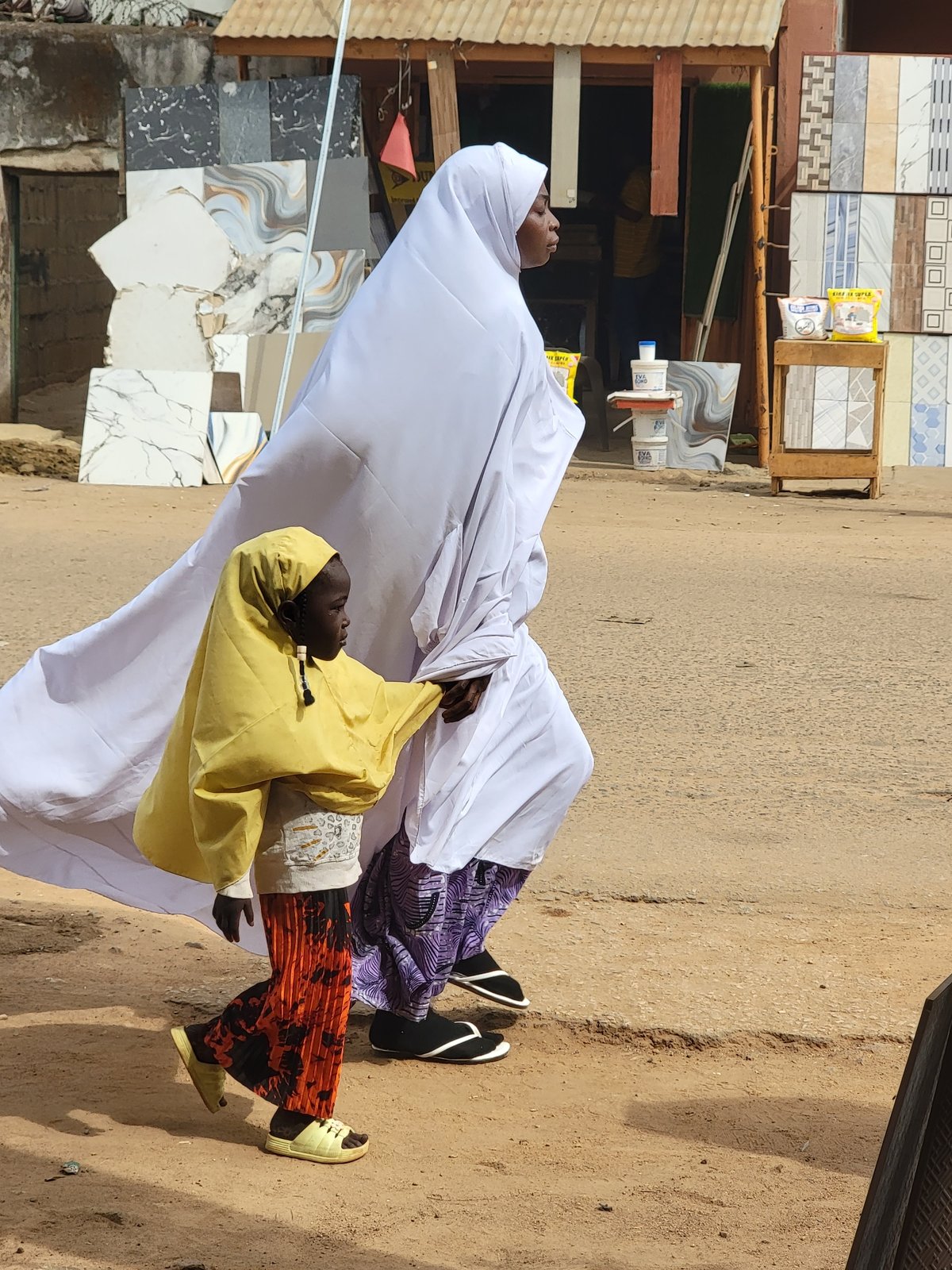 Daily street life documented in Maiburiji, Nigeria