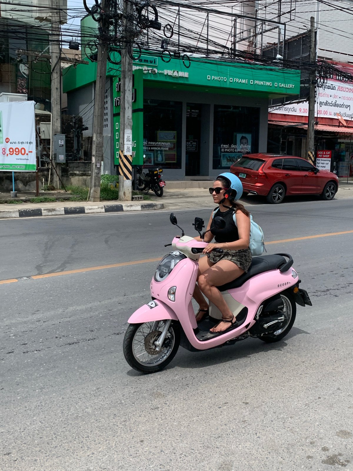 Koh Samui morning: street scenes, scooters, and local errands