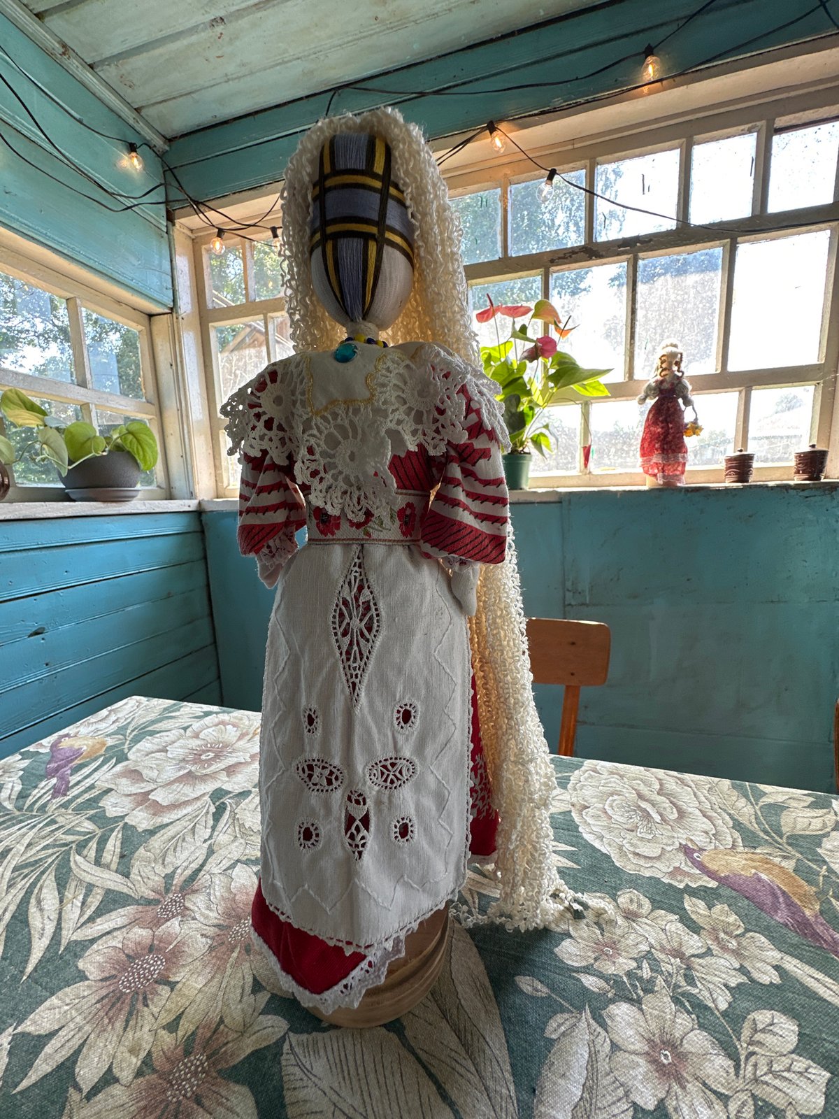 Stag beetle up close, plus a vintage rag doll indoors