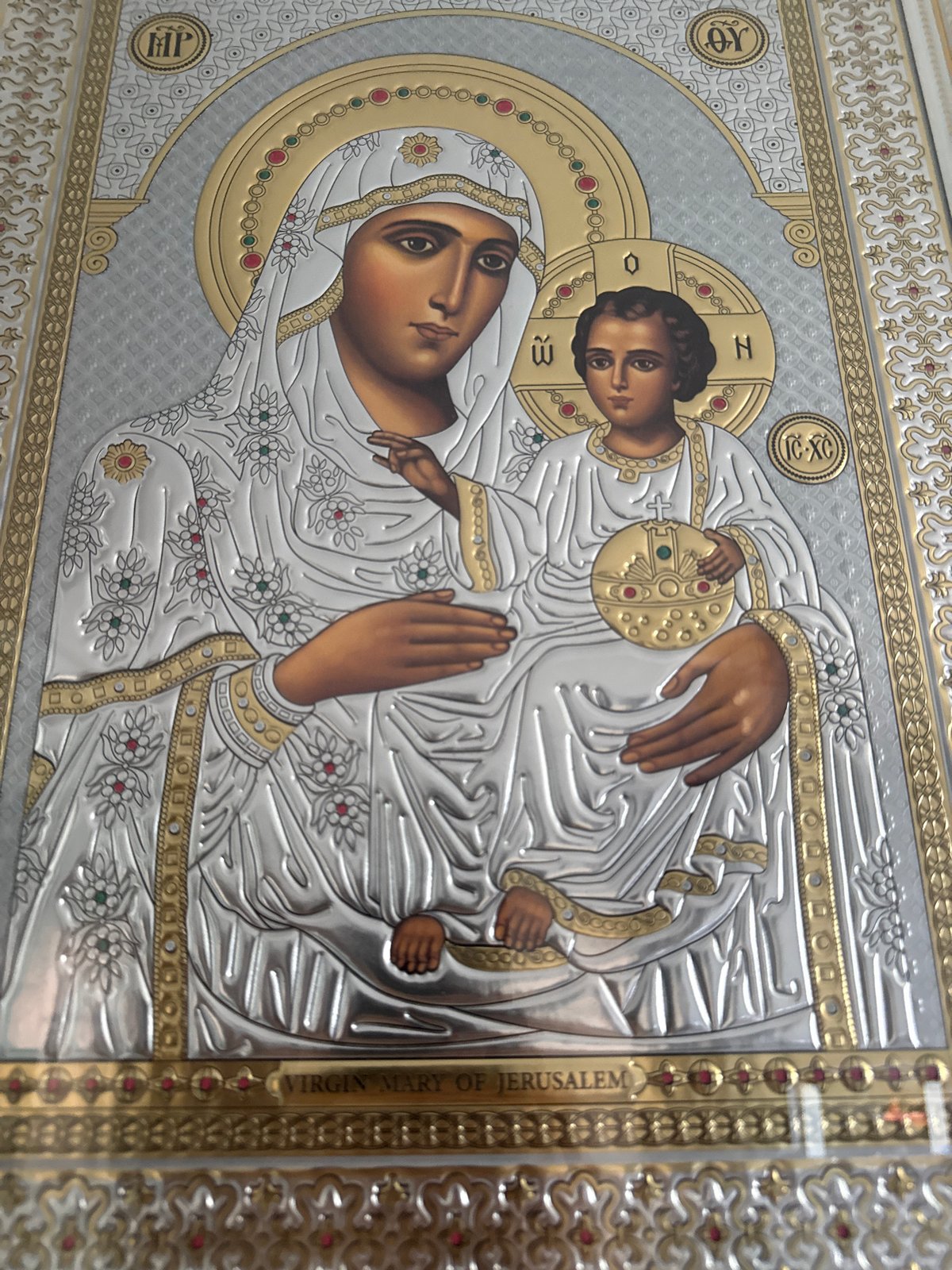 Religious icons and storm-lit wheat fields, one morning.