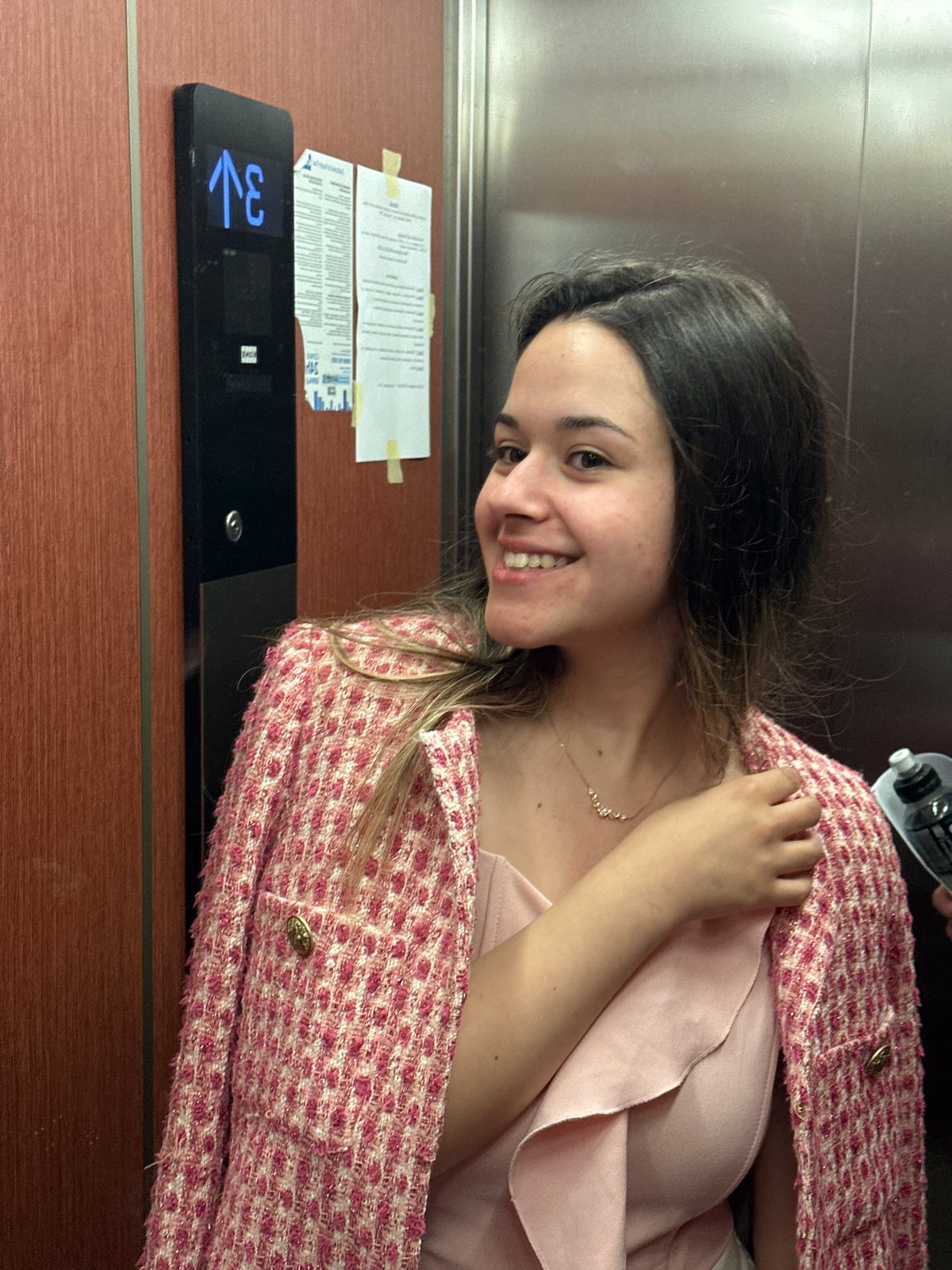 Evening photo session documents young woman's casual moments in Sofia