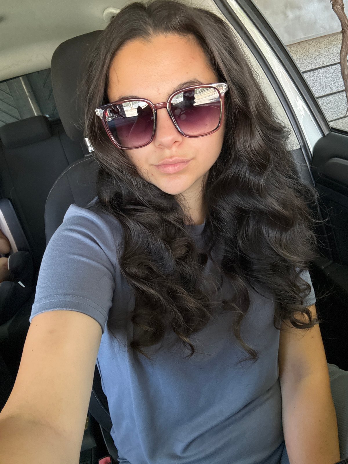 Quick selfie in a car, Oreshak, Bulgaria