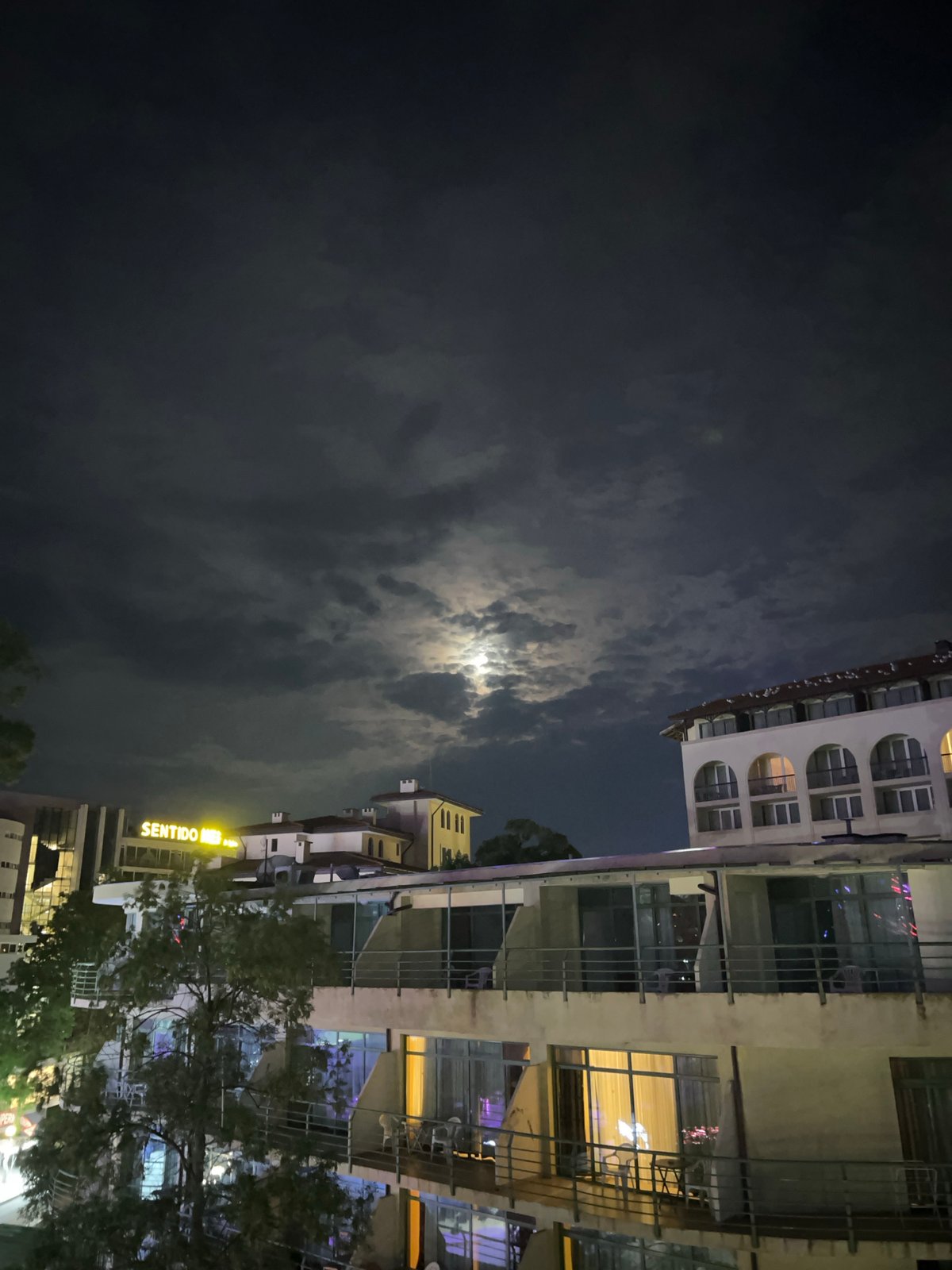 Evening social activities documented in Nesebar, Bulgaria