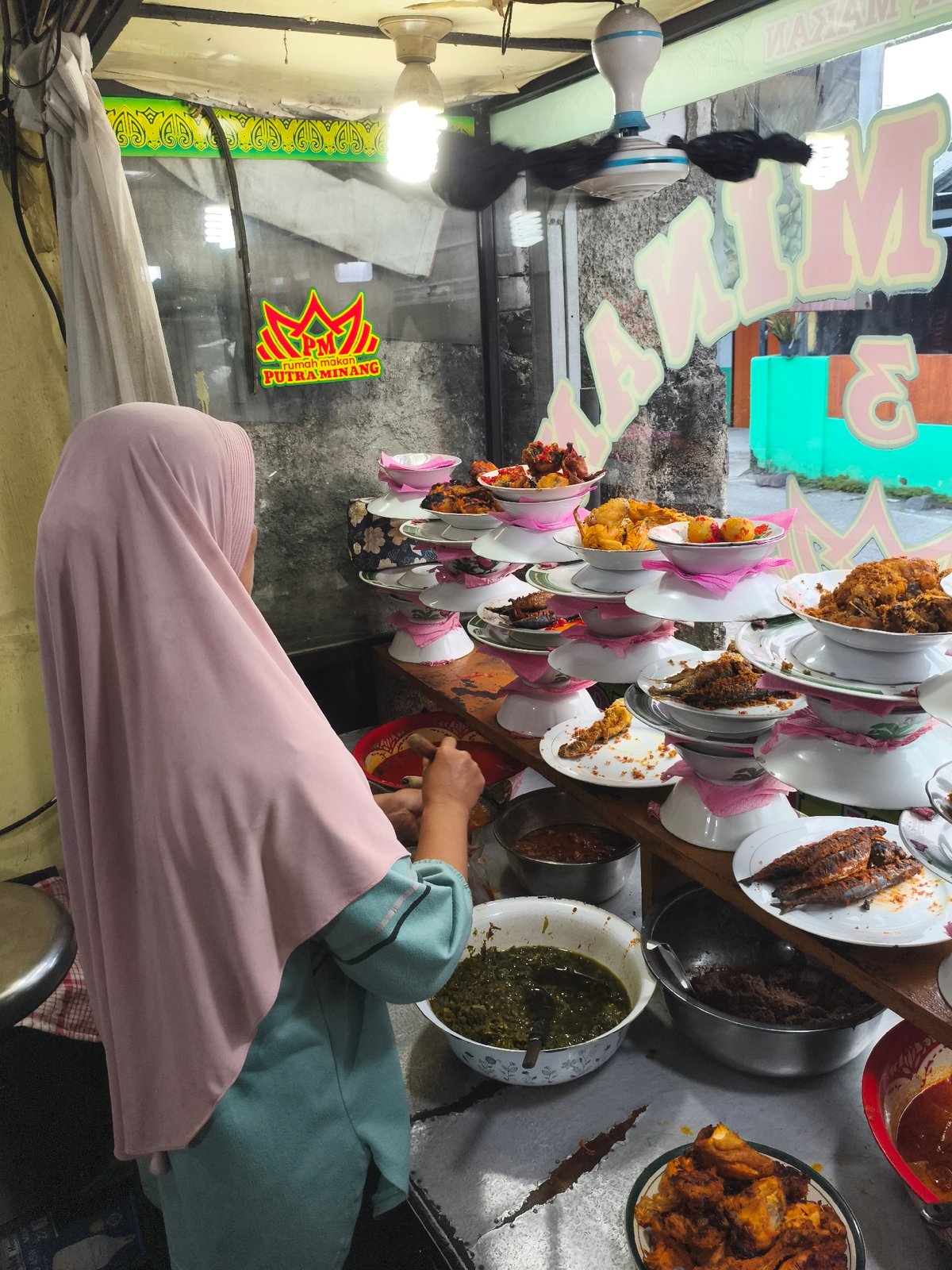 Morning street life documented across Depok, Indonesia commercial district
