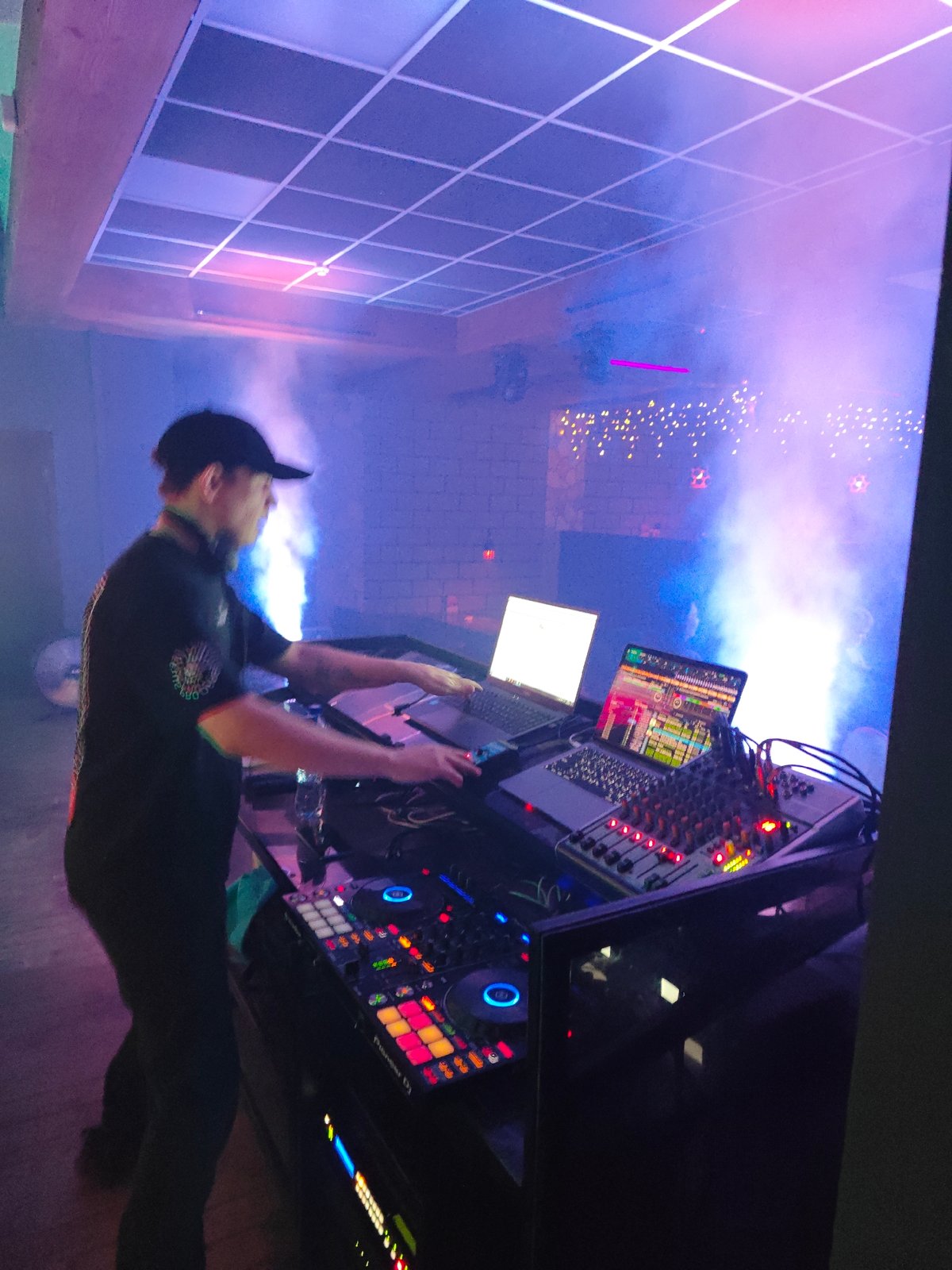 DJ performs at nightclub in Chaikovsky, Russia