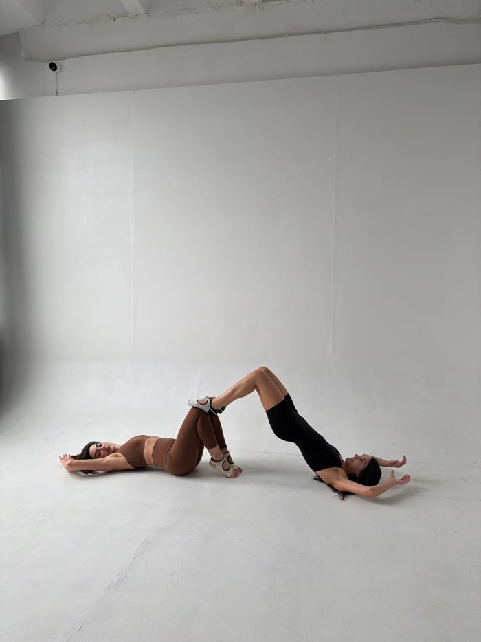 Fitness photoshoot captured at Yerevan studio Monday morning