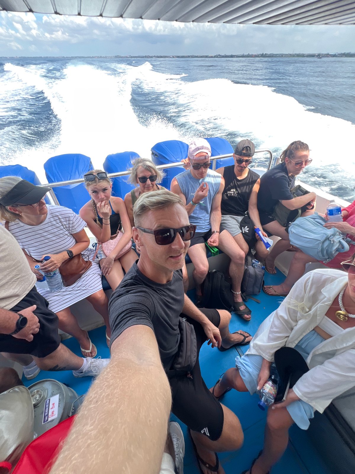 Tour boat carries passengers through Indonesian waters