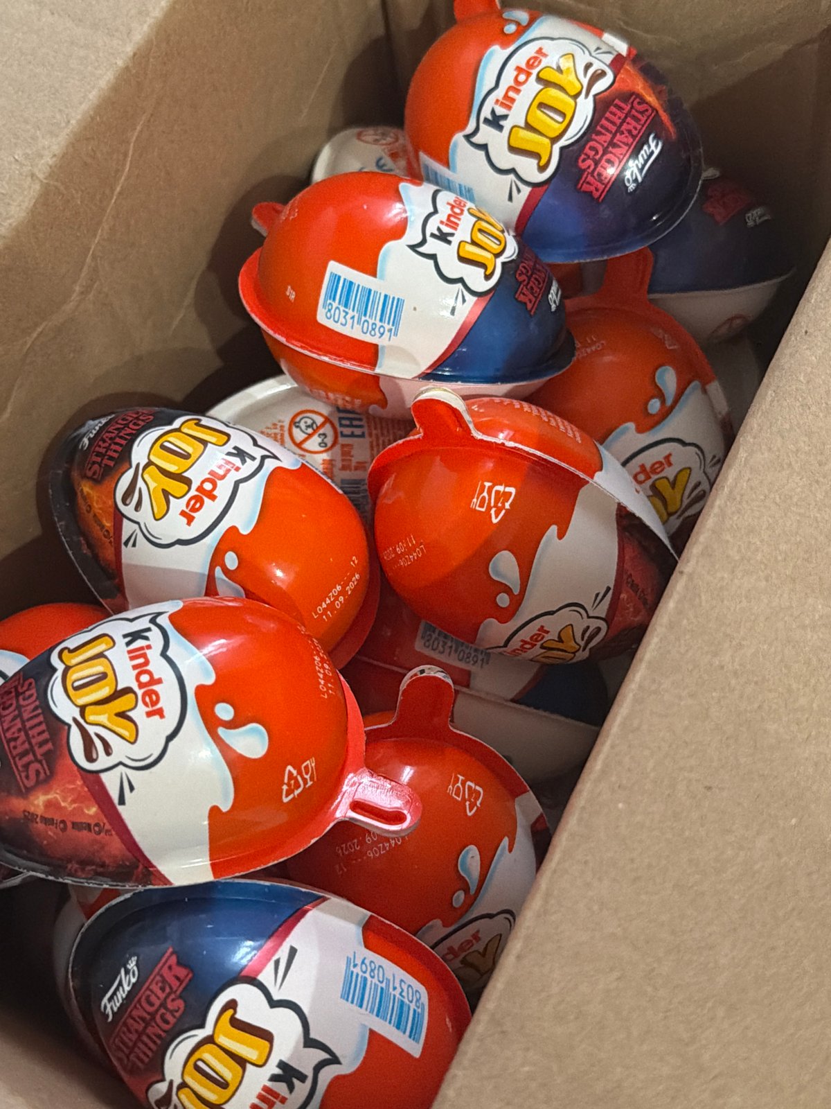 Kinder Joy eggs documented in Perm, Russia collection