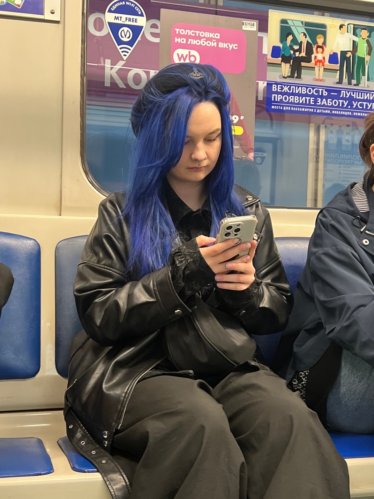 Everyday commuters observed at Saint Petersburg metro station