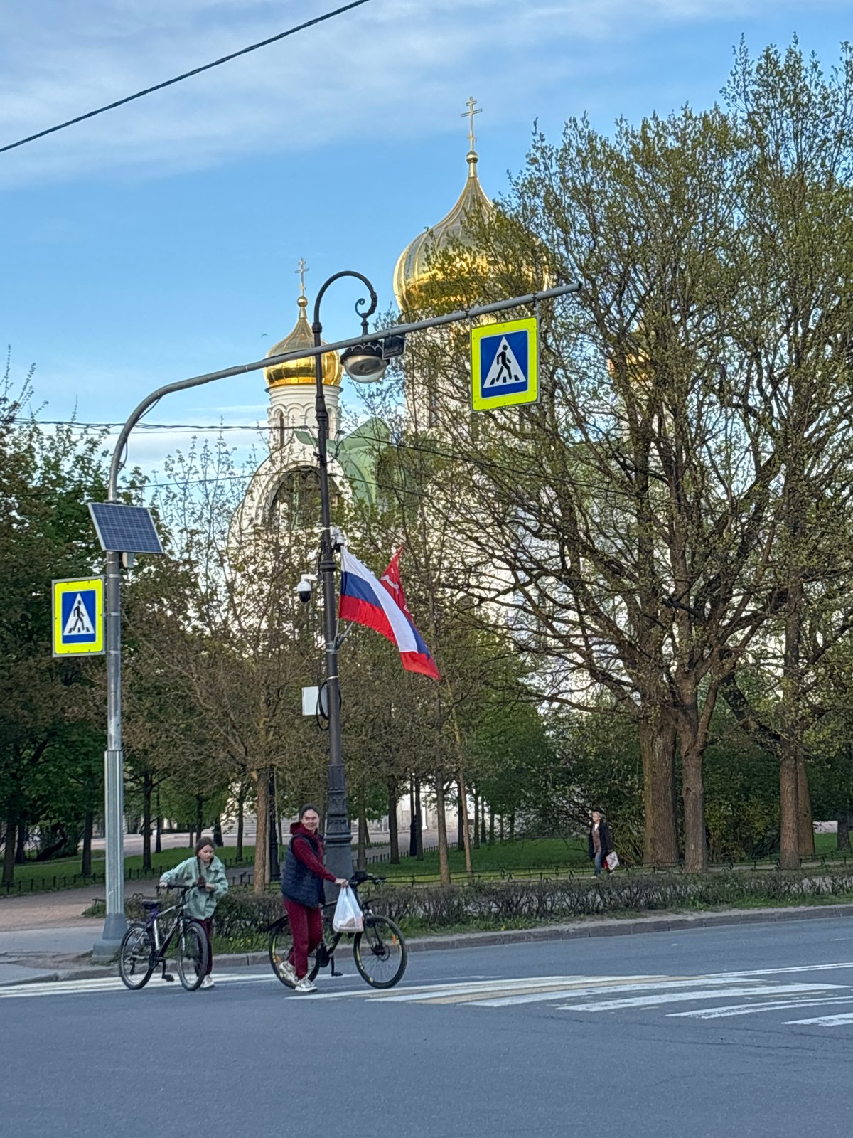 Afternoon scenes captured around historic Pushkin, Russia