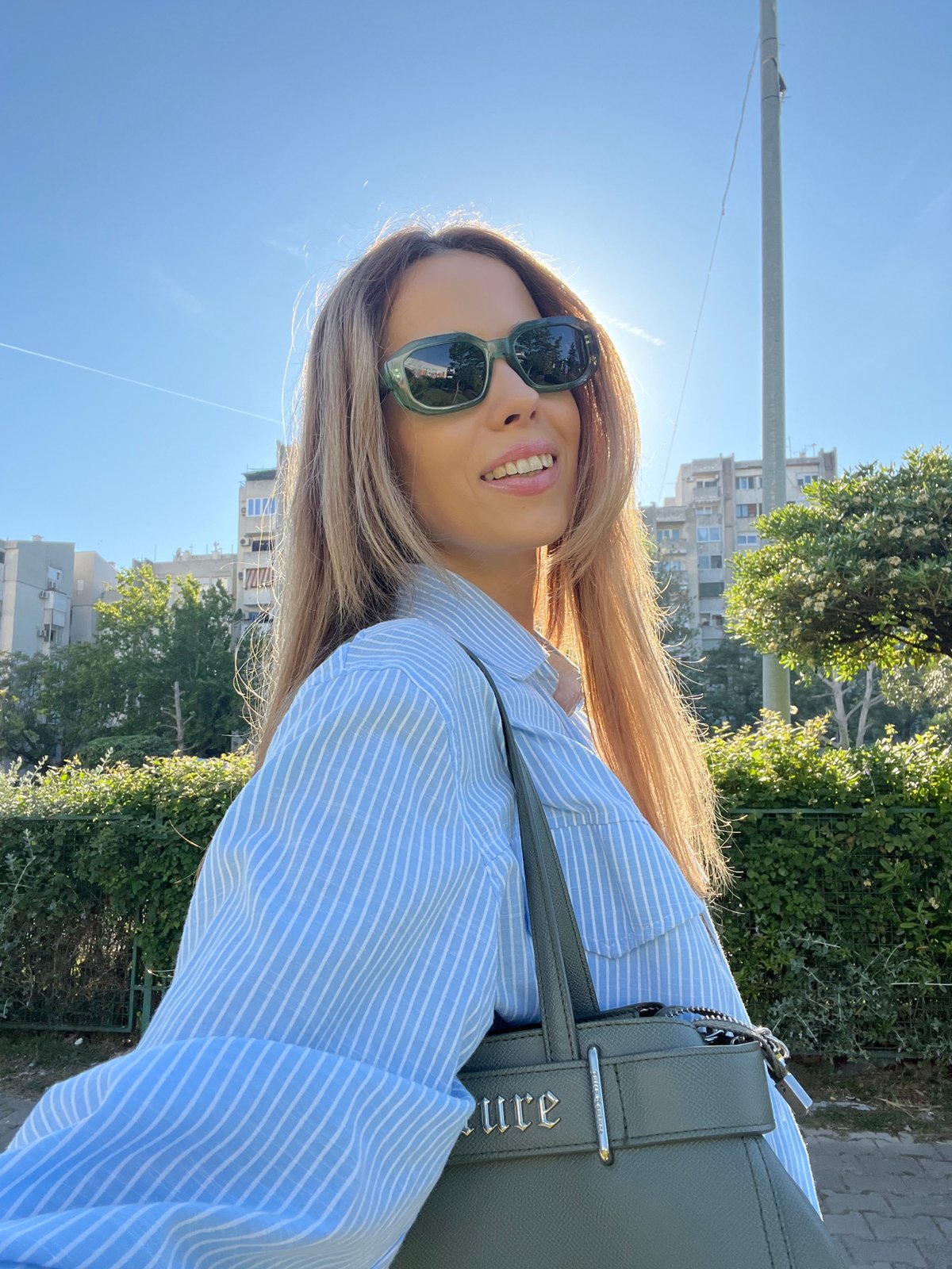Woman captures sunny selfie moment in Montenegro