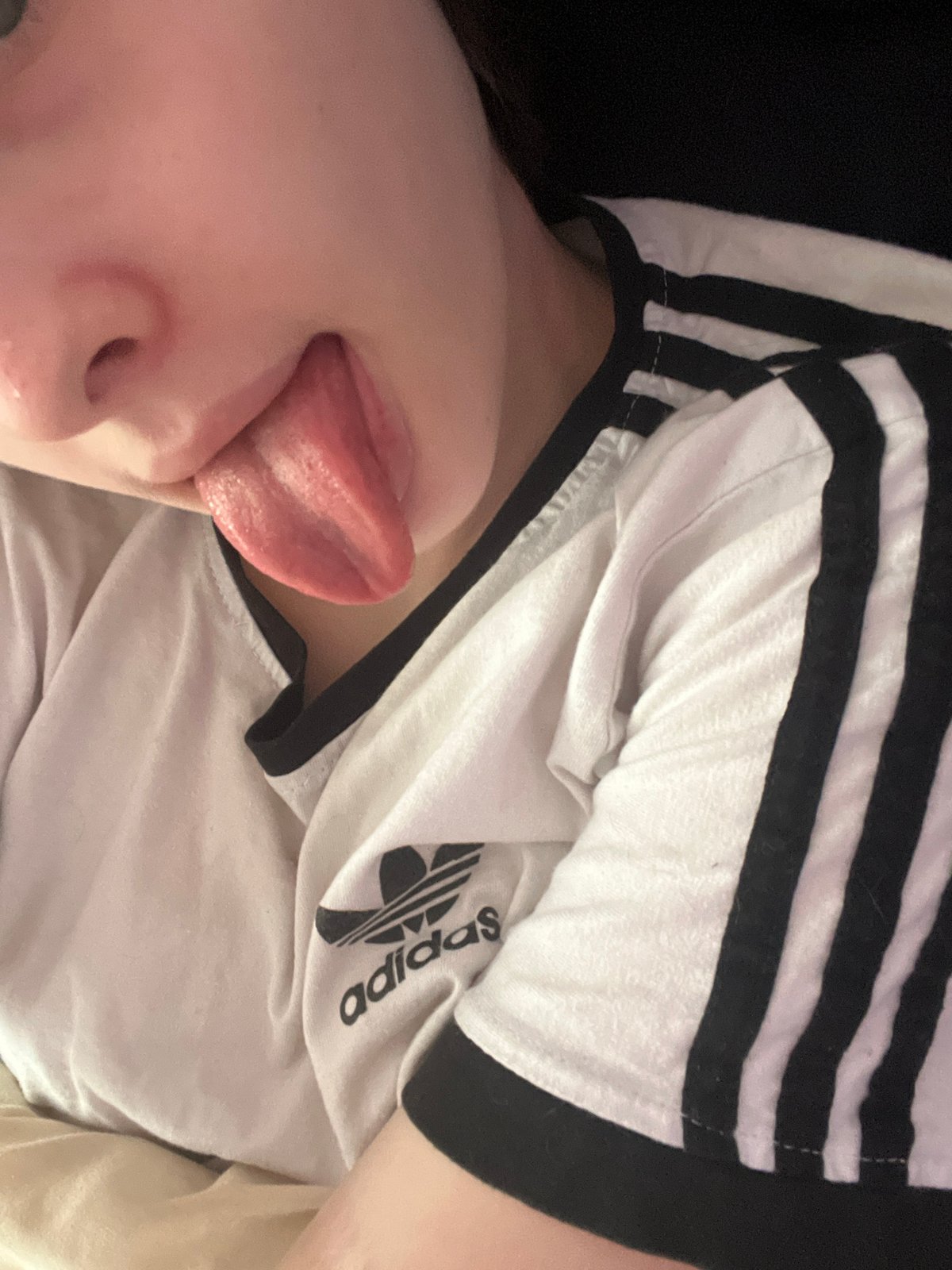 Playful tongue-out photo captured in Russia