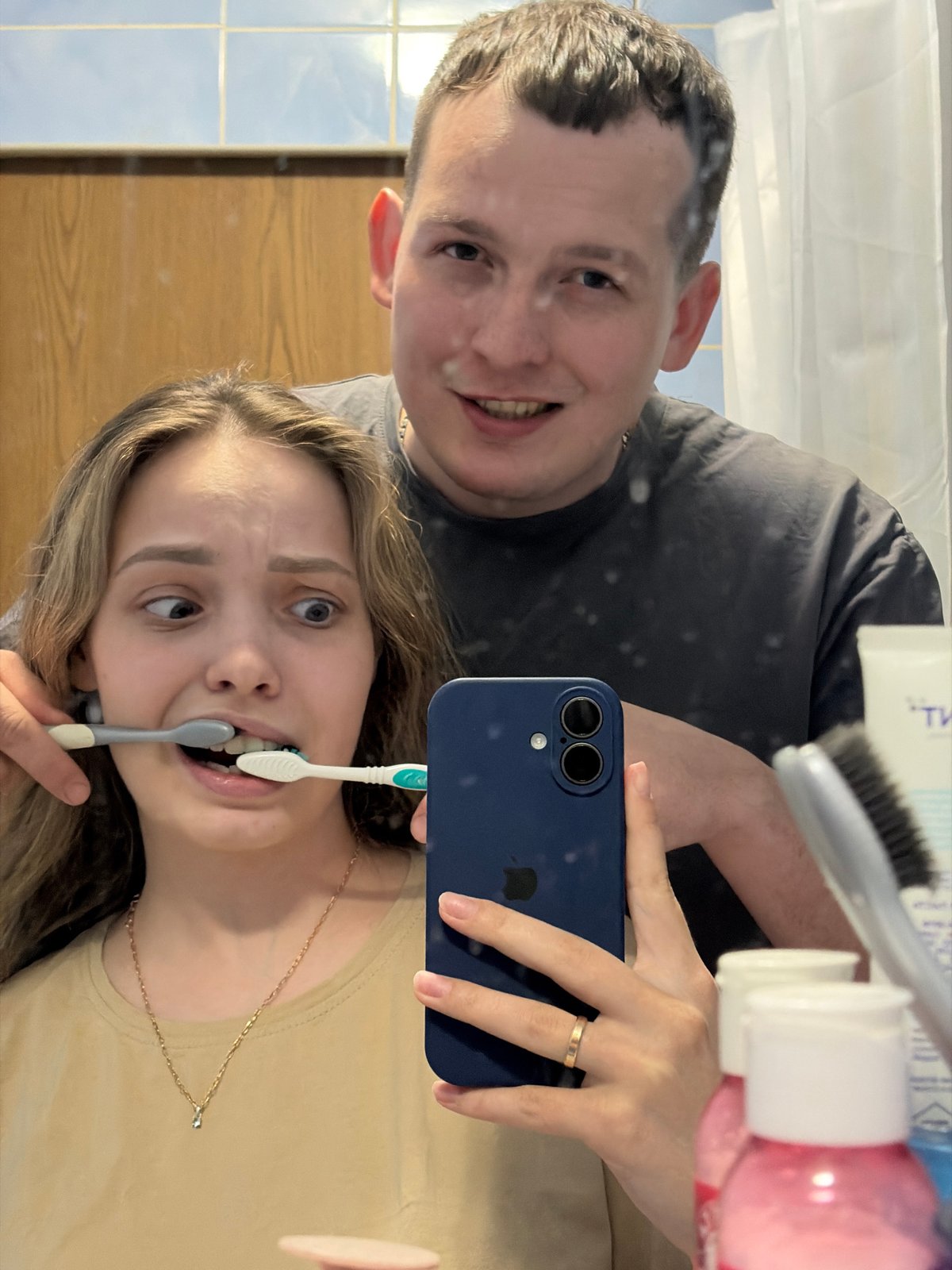 Couple shares intimate domestic moments in Chaikovsky home
