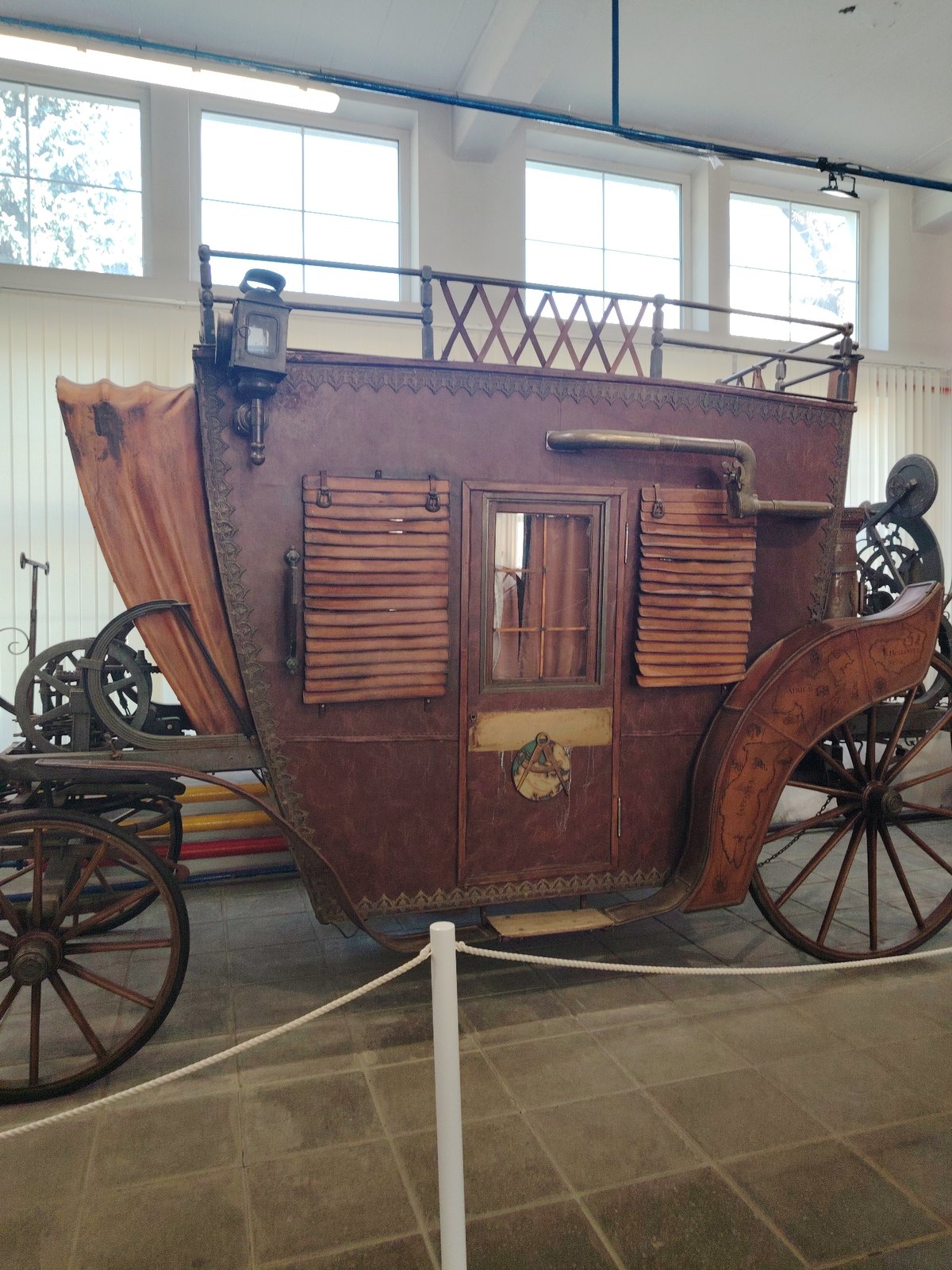 Tourist documents Mosfilm Studios visit with selfies, vintage exhibits
