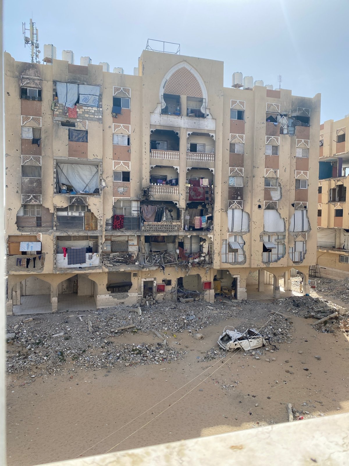 Extensive building damage documented across Khan Yunis urban areas