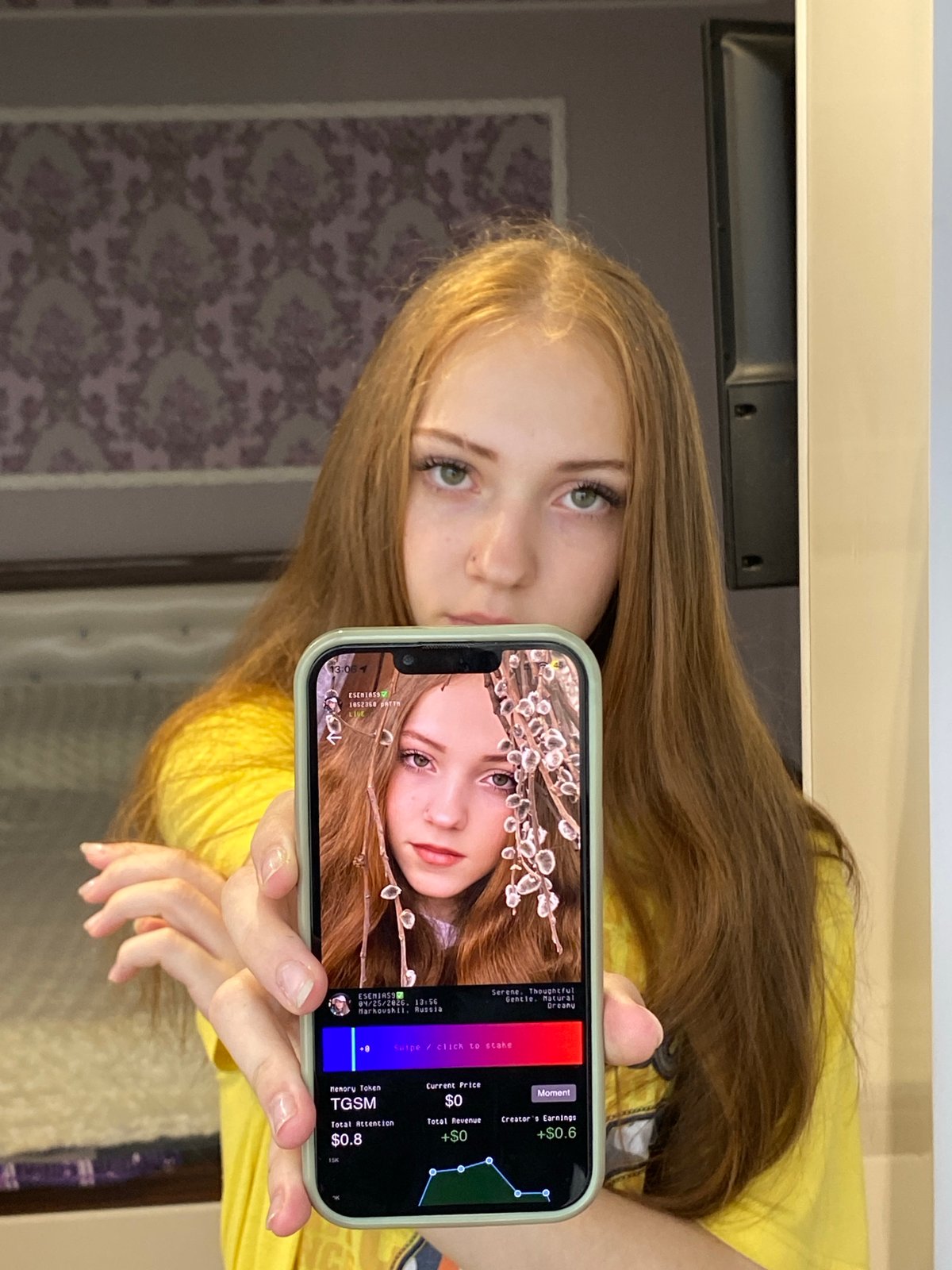 Social media livestream and photos captured on phones in Russia