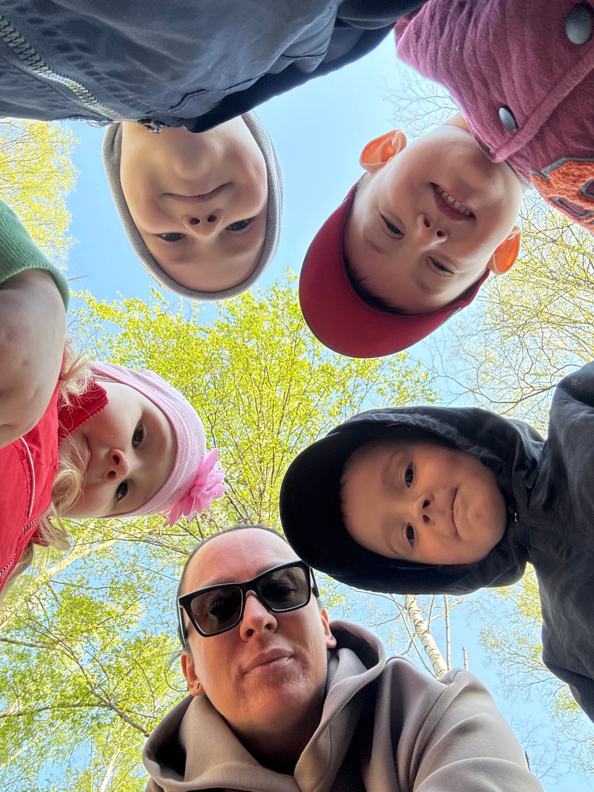 Children gather to observe May beetle in Chaikovsky, Russia
