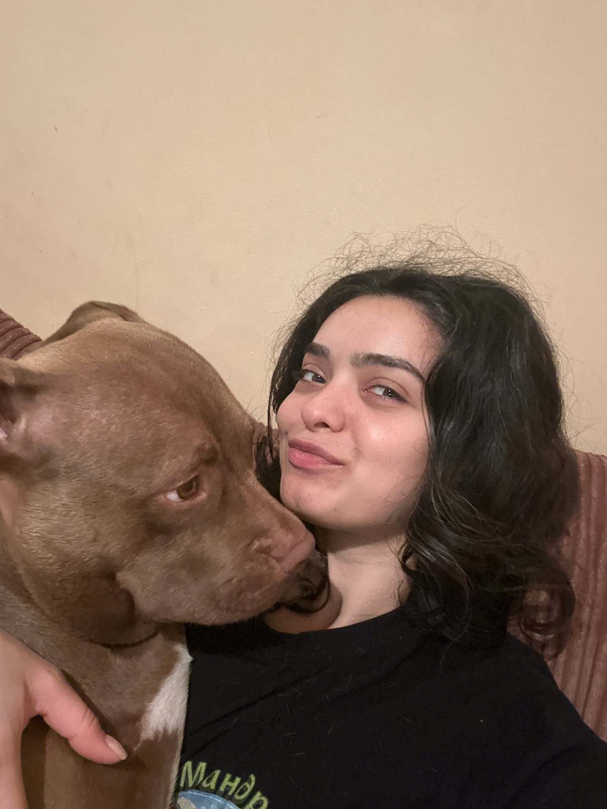 Selfie session with a pit bull in Malevo, Bulgaria