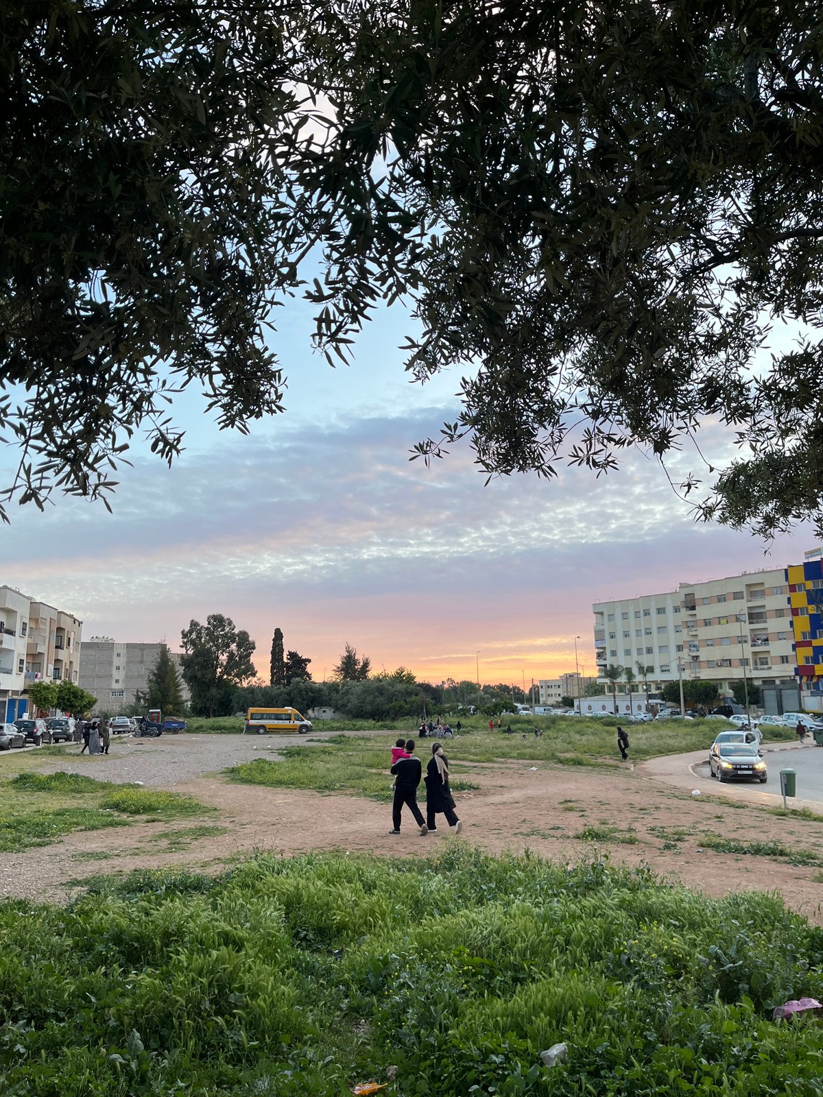 Evening sky conditions documented across Fez, Morocco