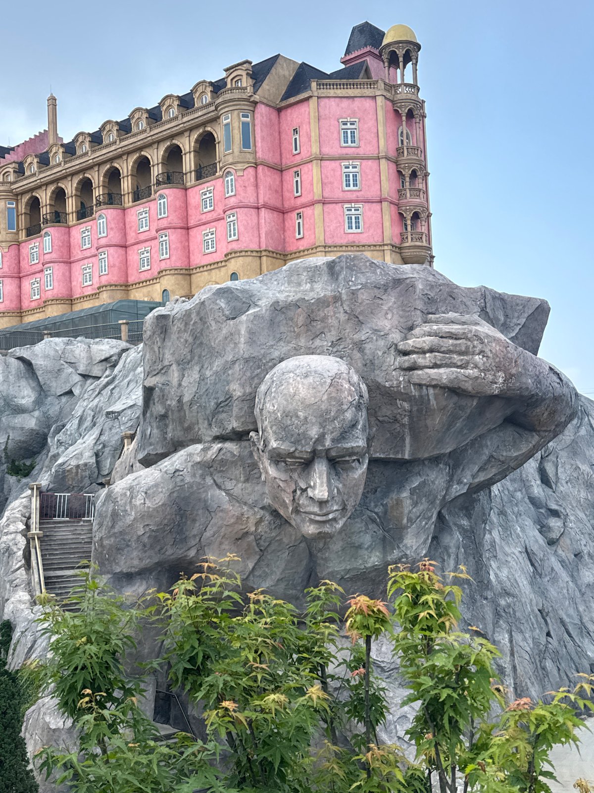 Tourist documents Ba Na Hills medieval attractions in Vietnam