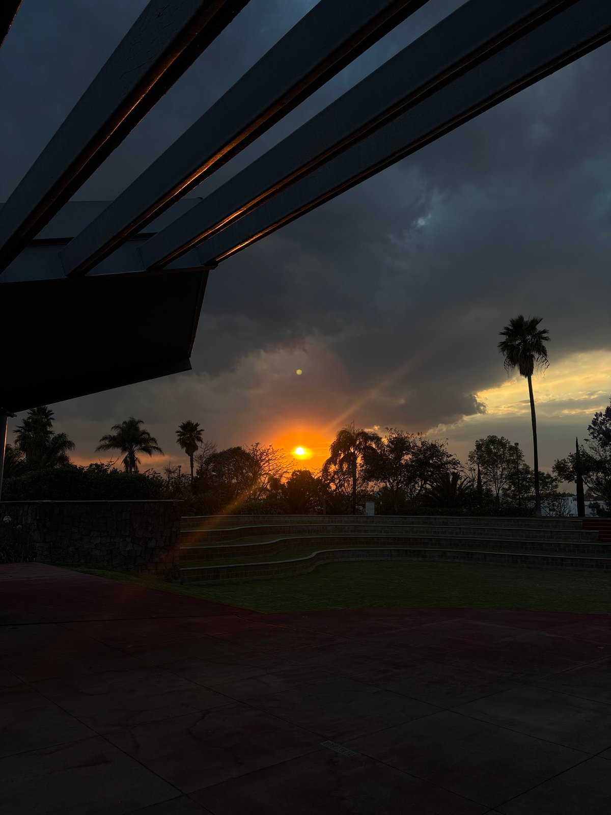 Evening sunset and local moments captured in Mexican town