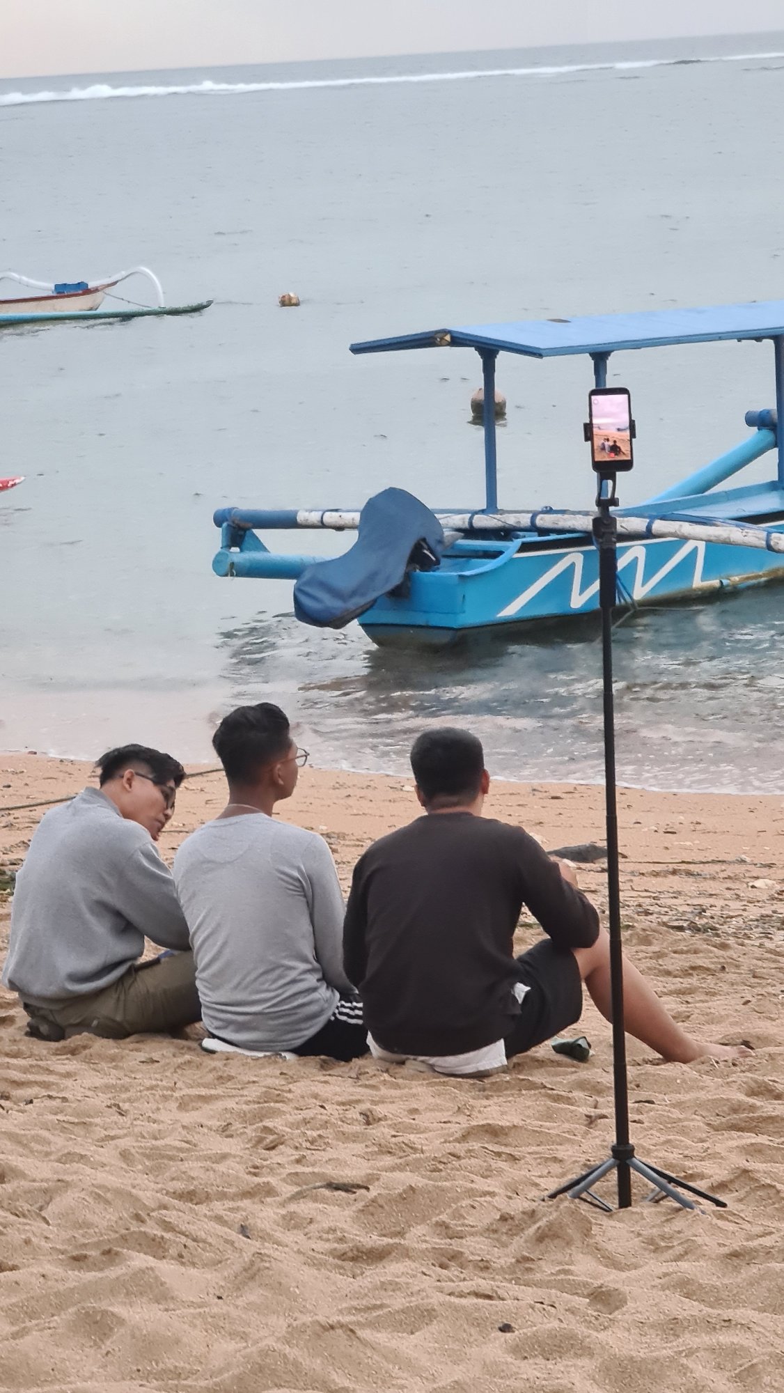 Sanur Beach promenade buzzing with evening activity