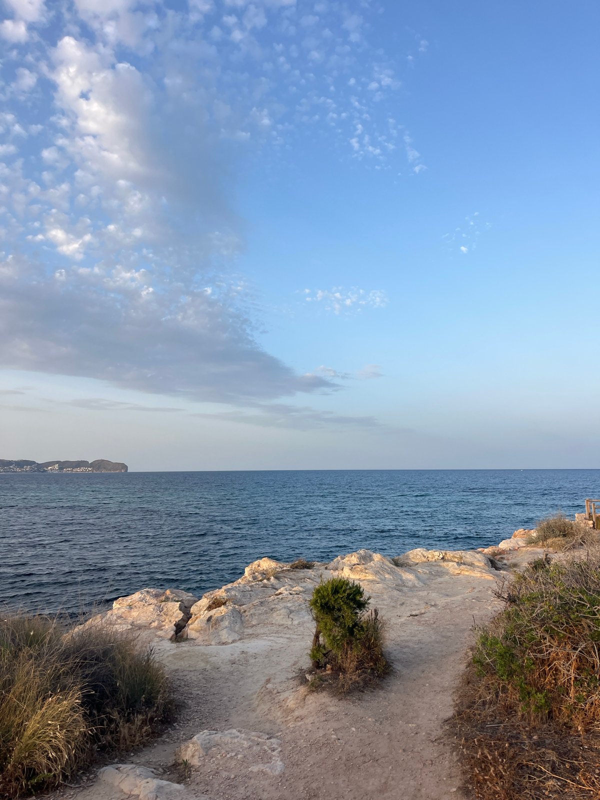 Evening stroll along Calp's Mediterranean coast