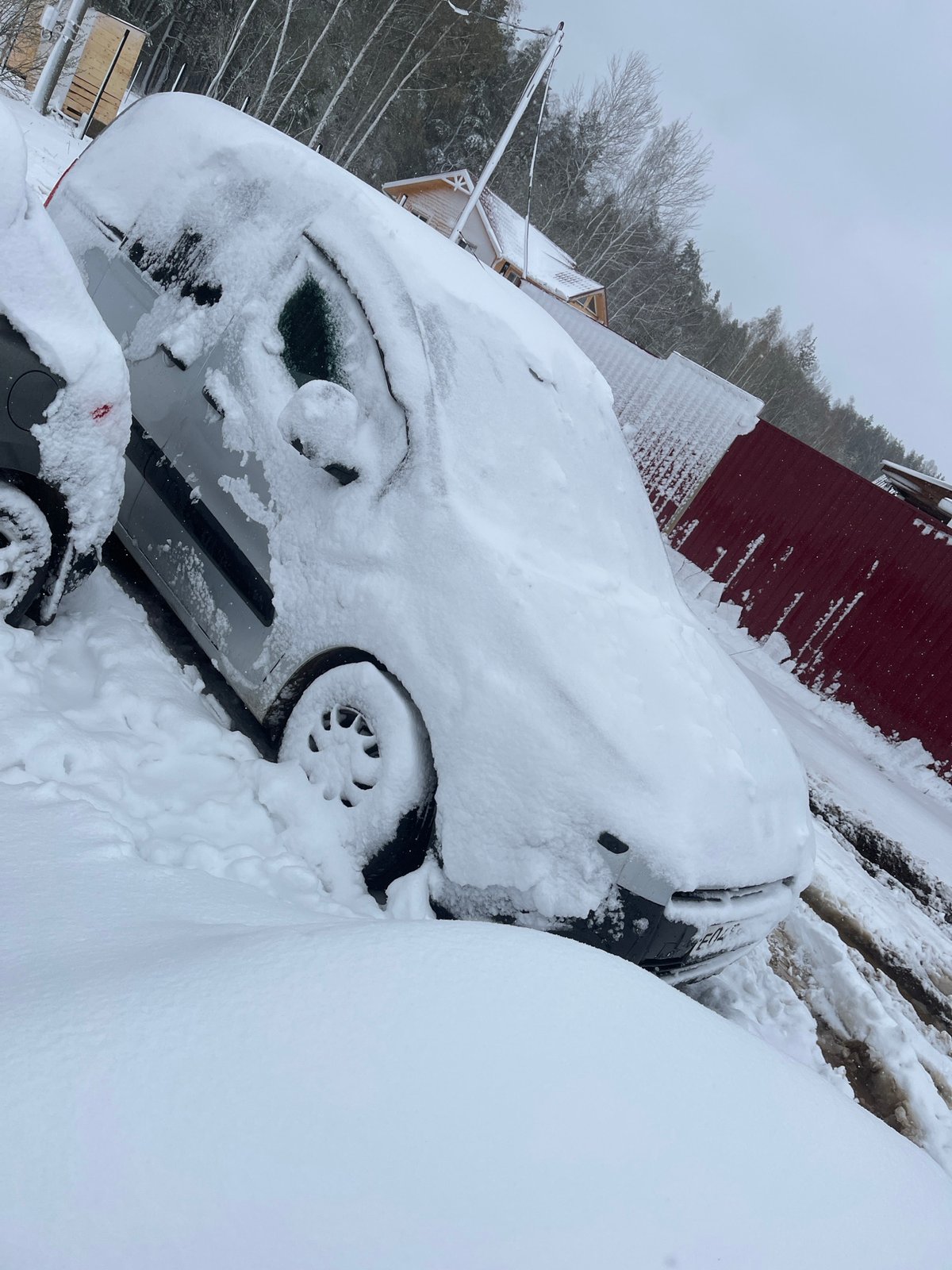 Daily life moments documented in snowy Russian village