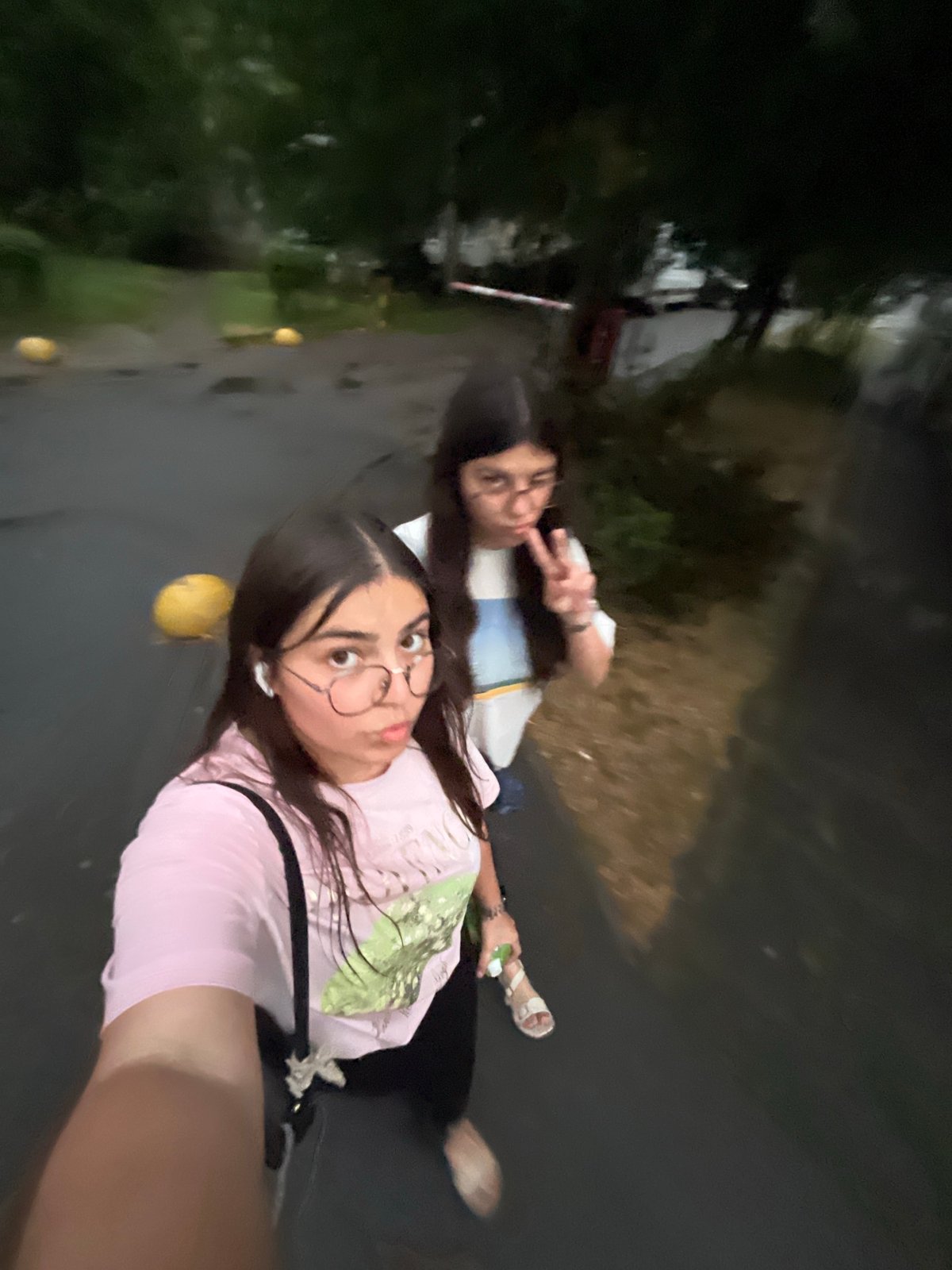 Rainy summer evening on the streets of Chernivtsi