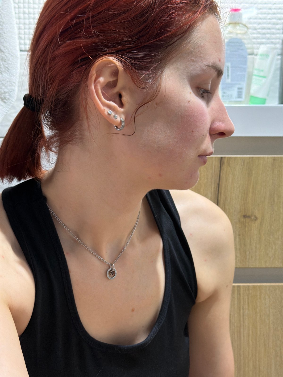 Woman documents morning routine with Akita puppy in Russia