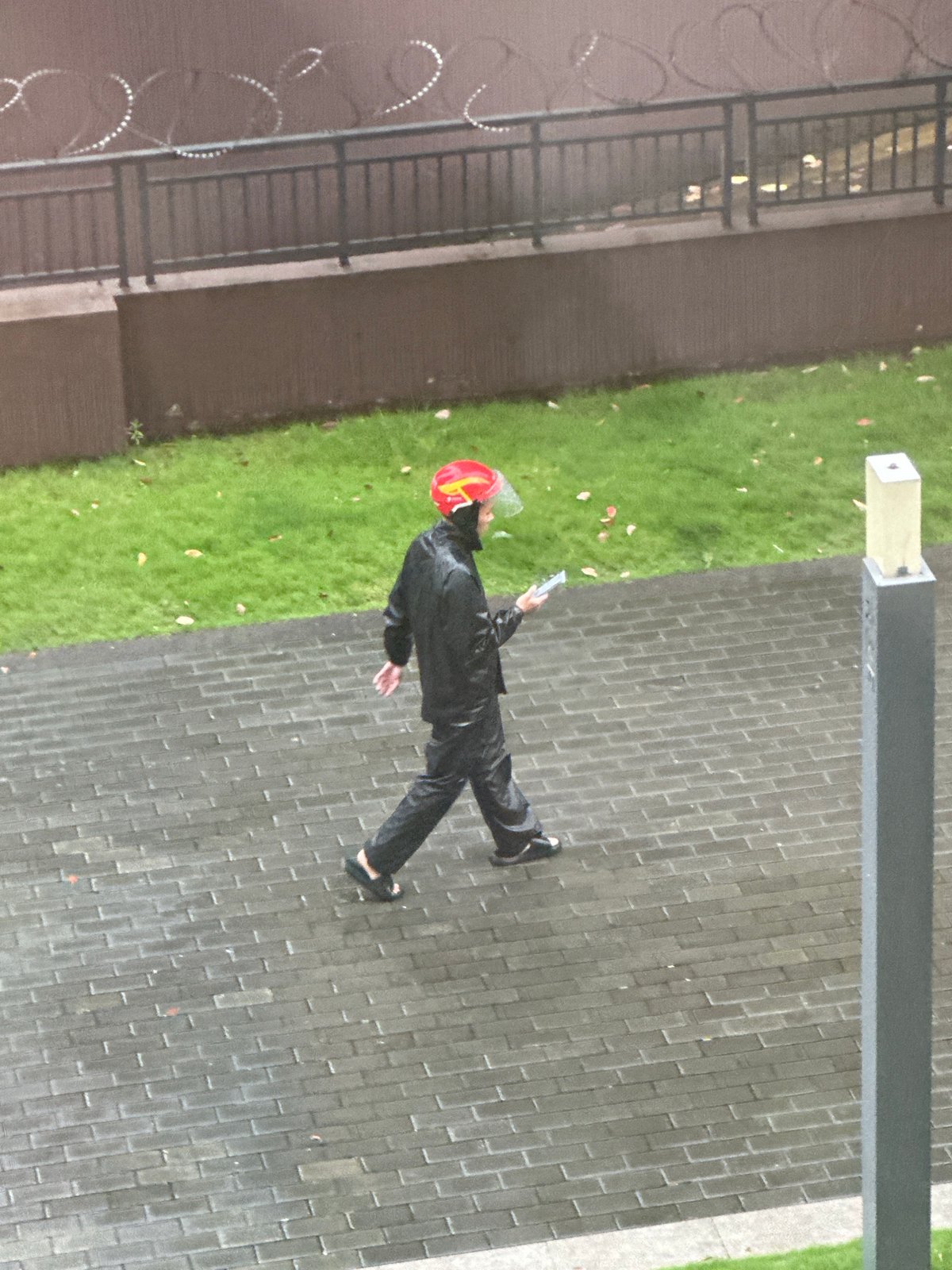 Rainy Morning Observed in Chongqing High-tech Residential District