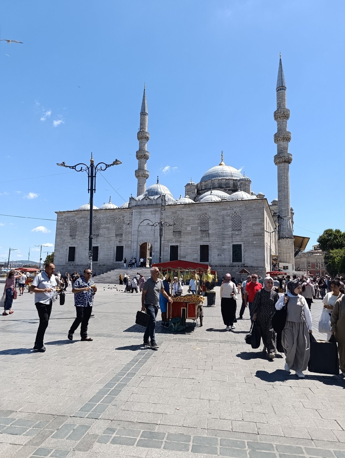 Yeni Cami and the Bosphorus on a July morning