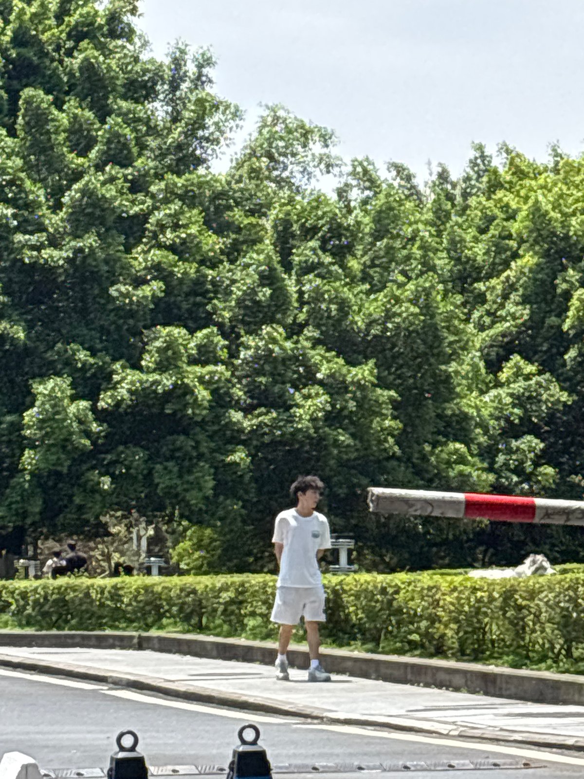 Morning campus scene captured in Nan'an District, China