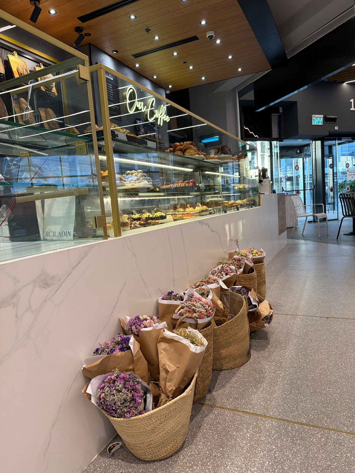 Shopper documents mall visit across bakeries and retail stores