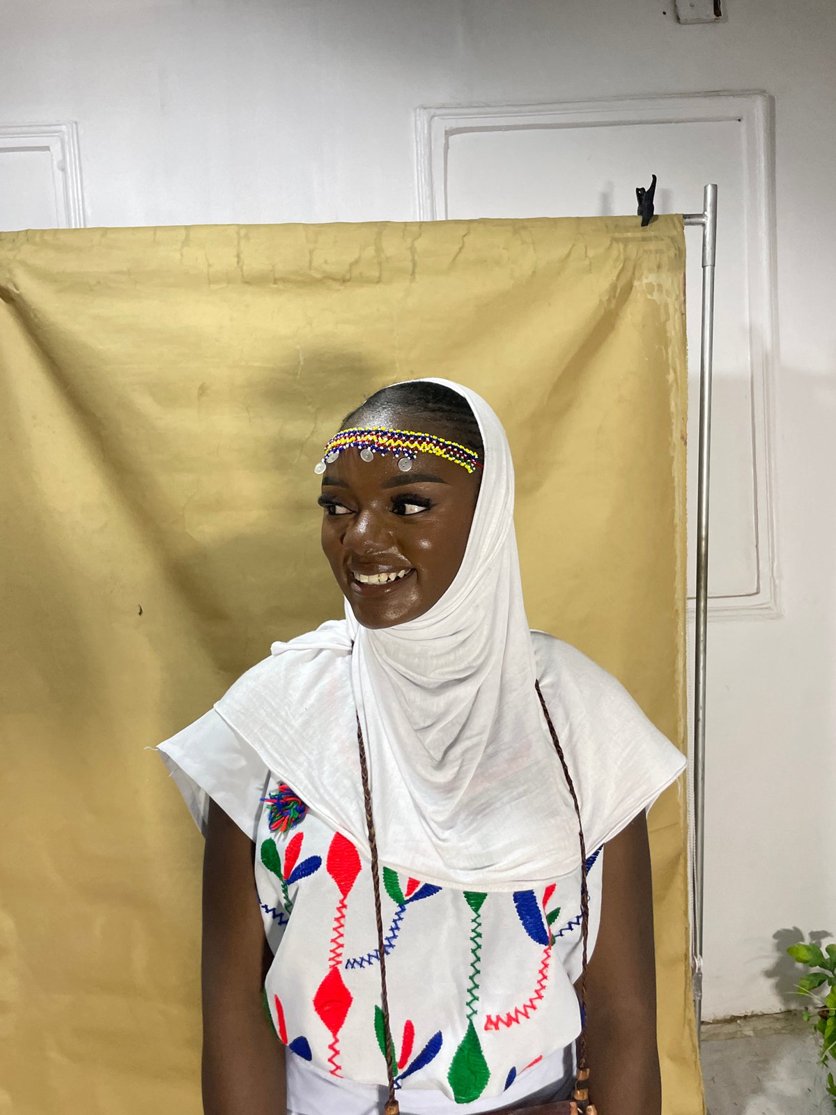 Studio portrait session in traditional dress, Jos, Nigeria