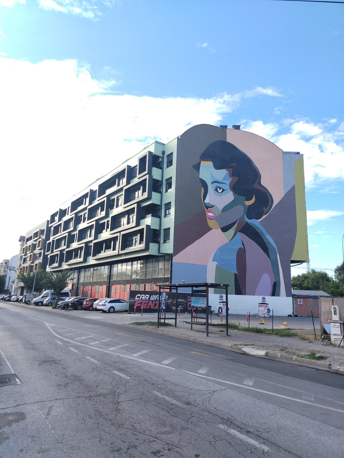 Street-level tour of Novi Sad's murals, markets, and city scenes