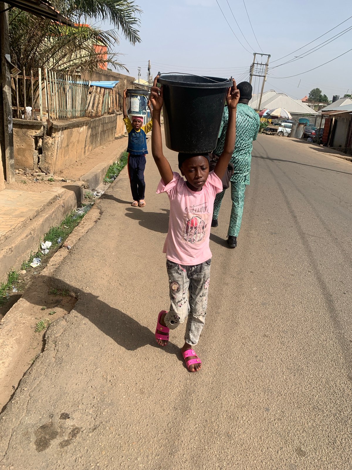 Morning street life documented in Jos, Nigeria