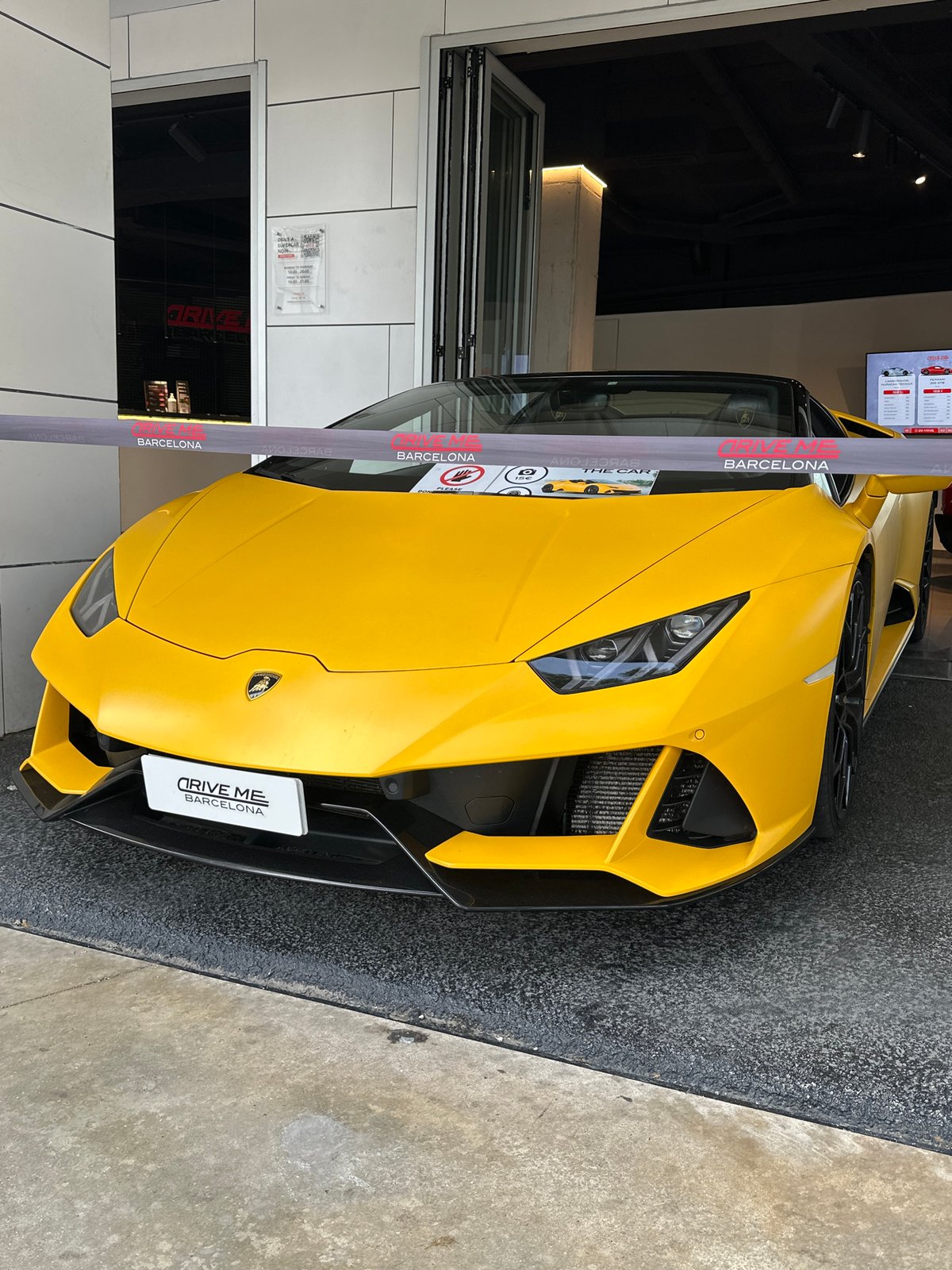Luxury supercars displayed at Barcelona showroom Saturday evening