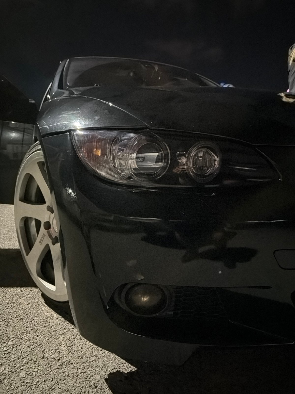 BMW convertible documented from multiple angles in Sofia evening