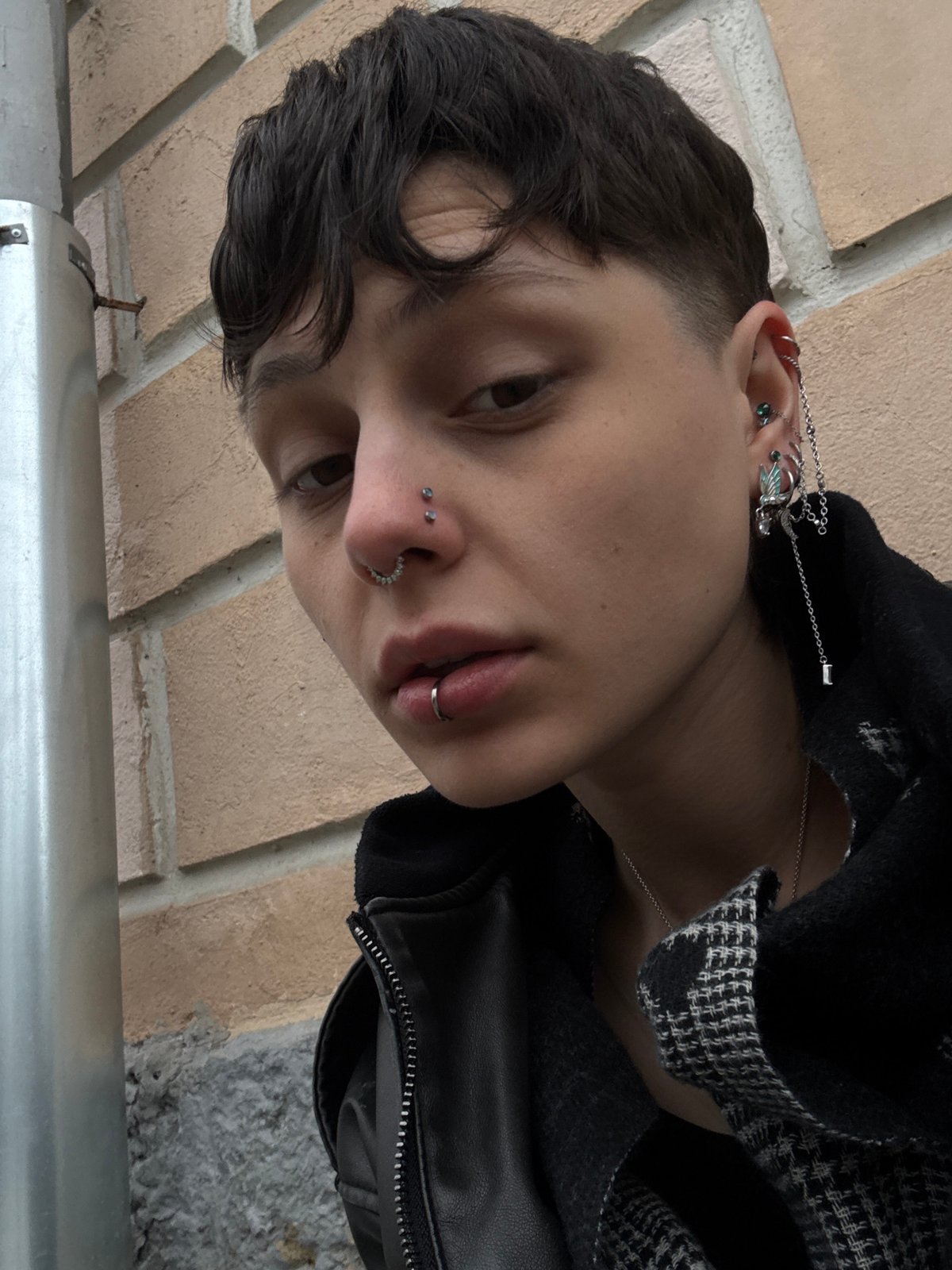 Person with facial piercings spotted in Moscow