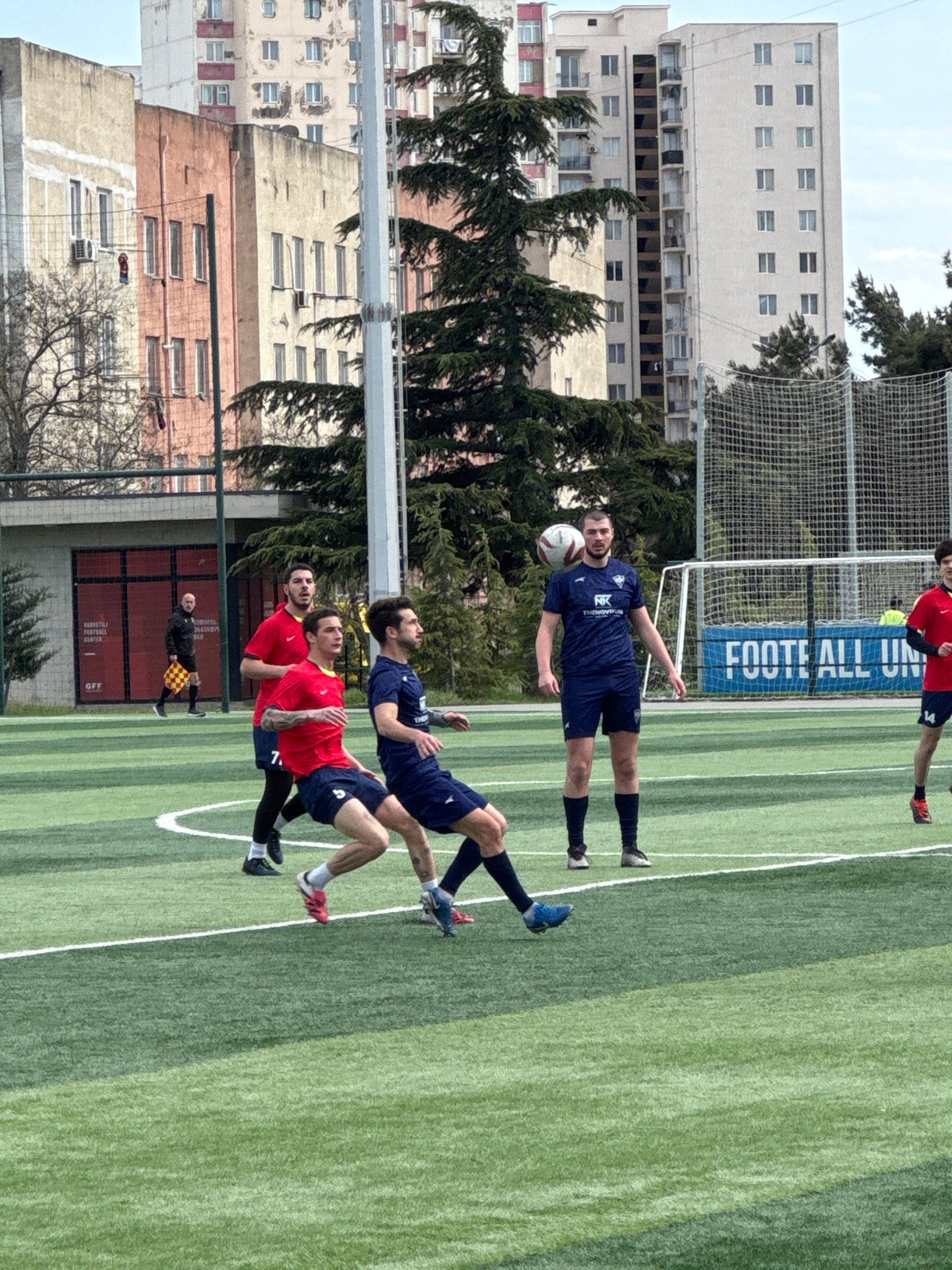 Local soccer match draws spectators in Tbilisi, Georgia