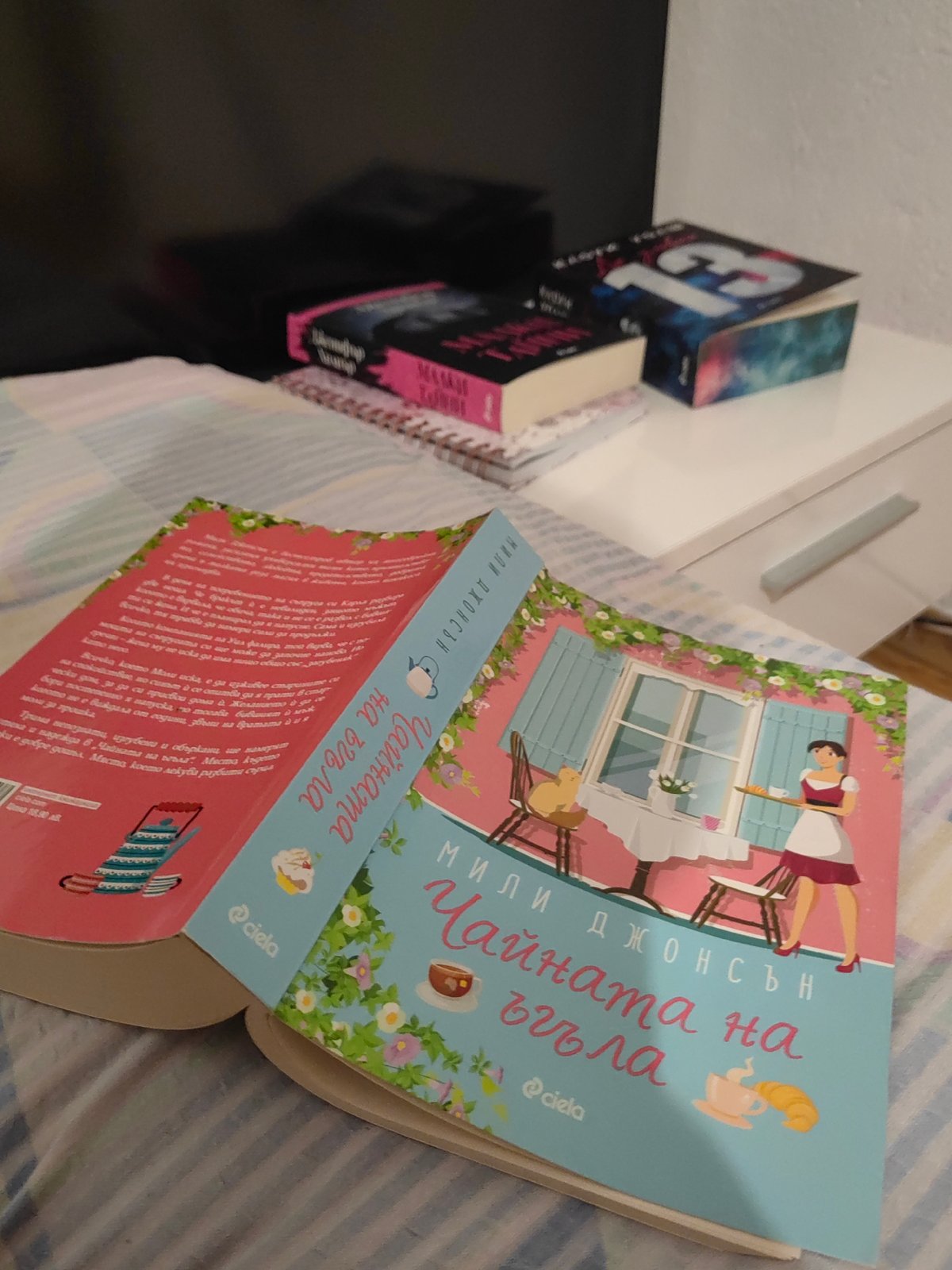 Evening in with Bulgarian books and snacks