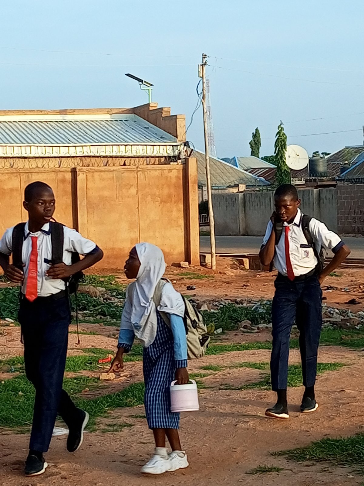 Morning street life across two Nigerian towns